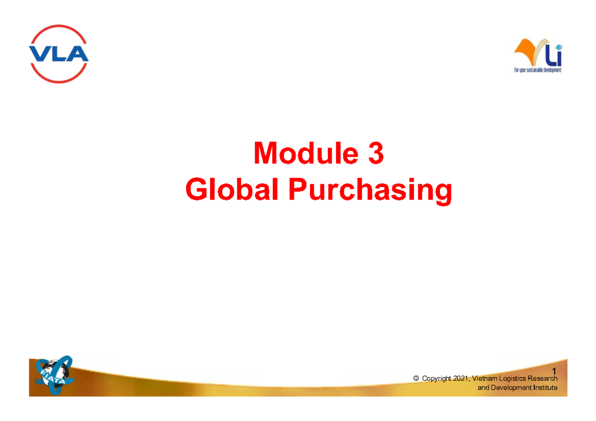 Chapter 1: Global Procurement Risks - Module 3 Global Purchasing - Studocu