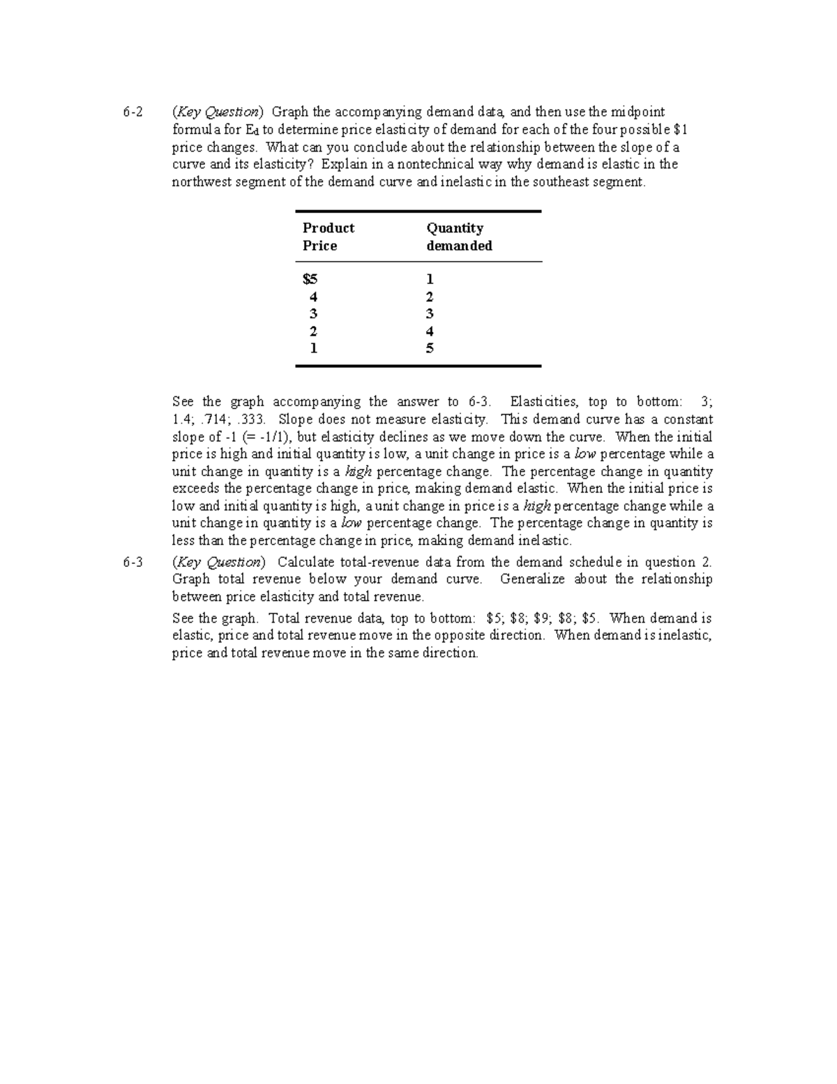 18e key question answers ch 6 - 6-2 ( Key Question ) Graph the ...