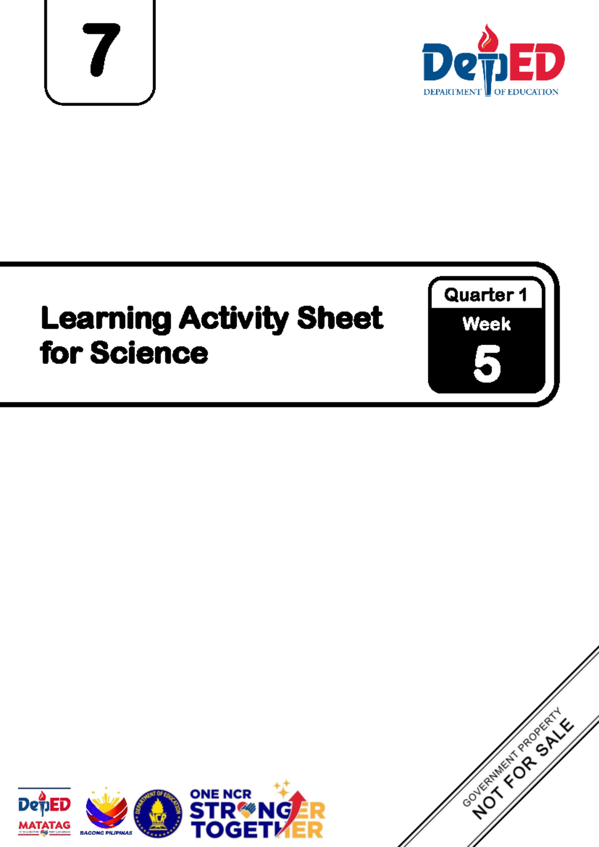 Learning Activity Sheet: Science Grade 7 Q1 W5 - Variables ...