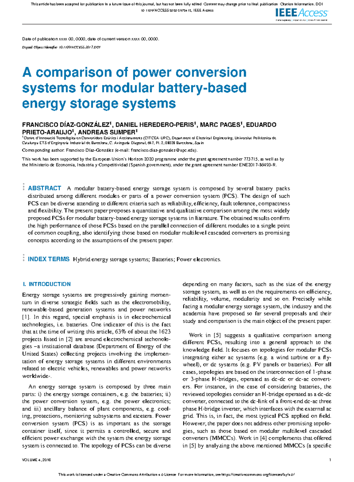 A Comparison of Power Conversion Systems for Modular Energy Storage ...