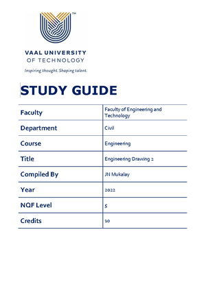VUT - Engineering Drawing 2 - Studocu