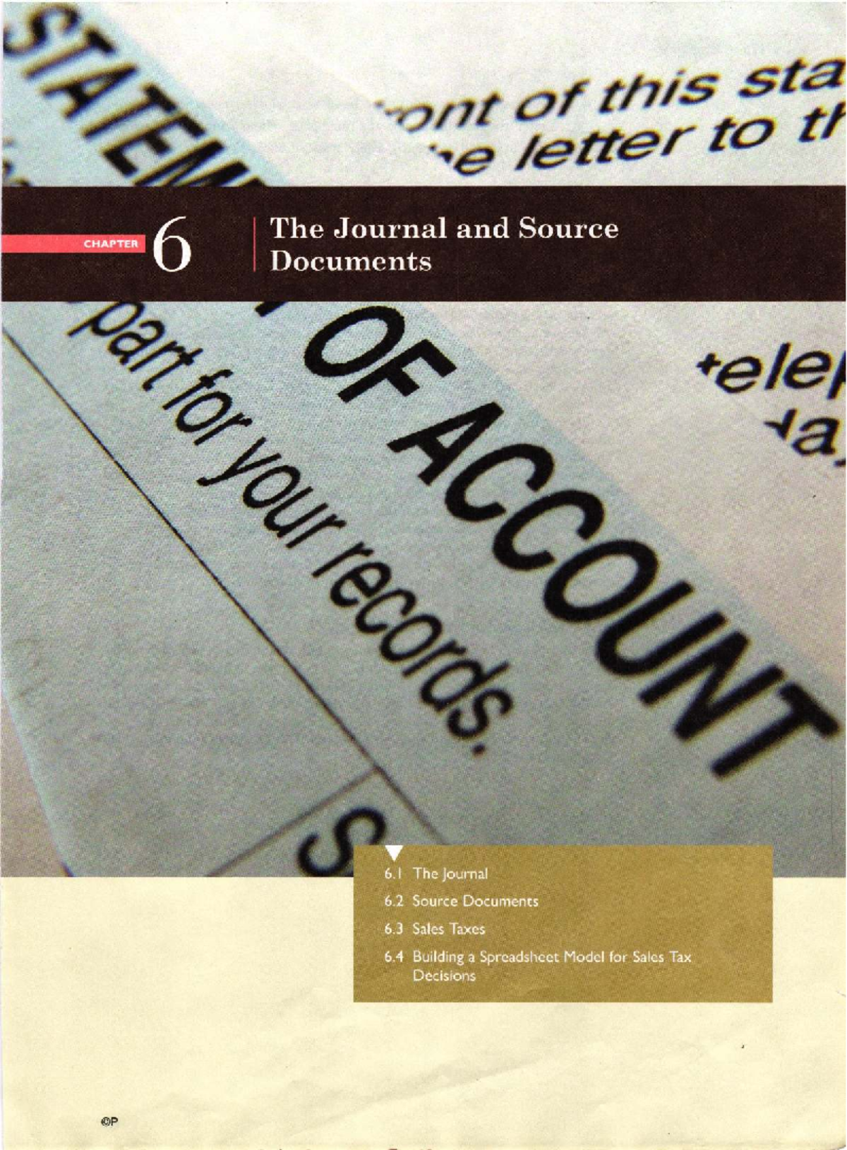 Accounting Chapter 6: The Journal and Source Documents Overview - Studocu