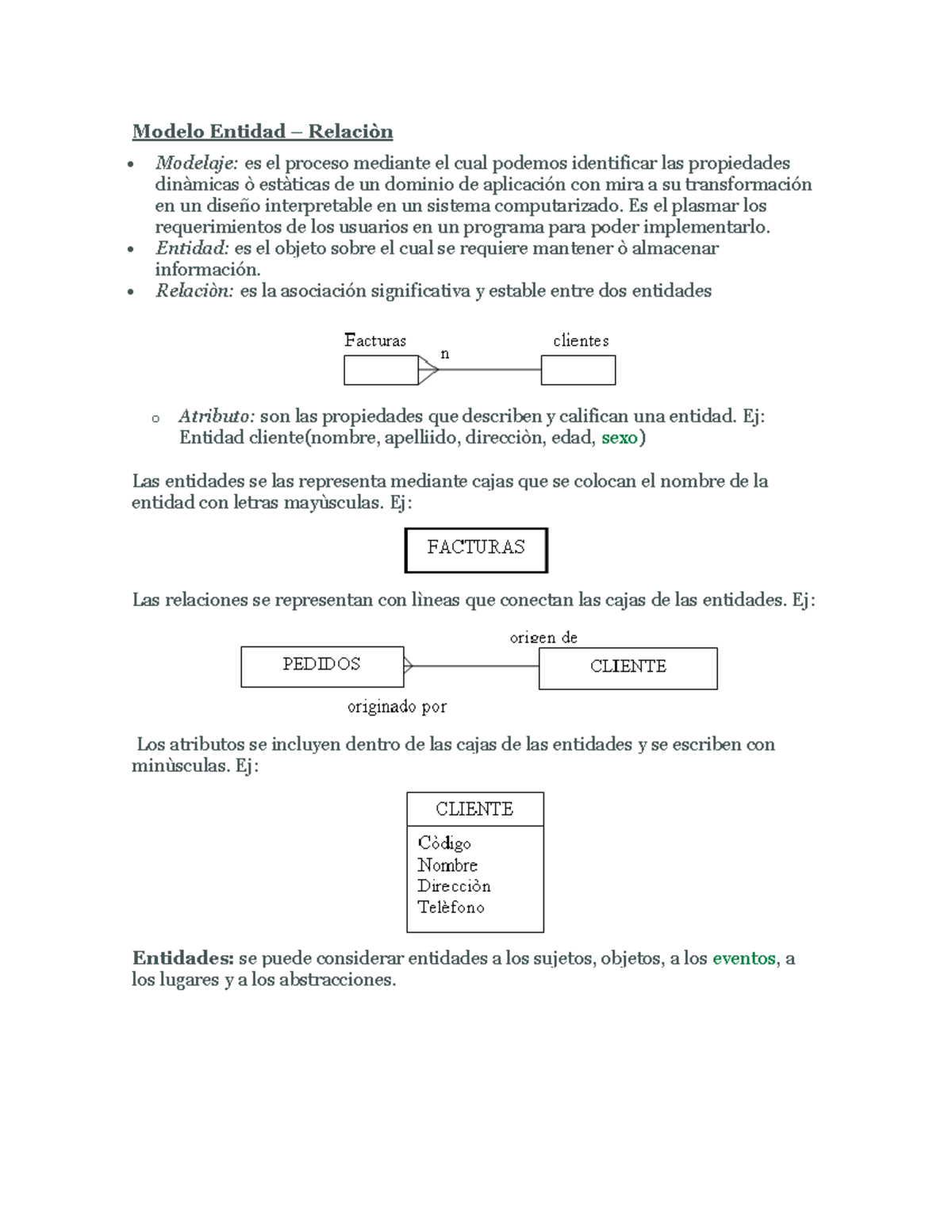 Modelo Entidad-Relación (MER): Conceptos Clave y Ejemplos - Studocu