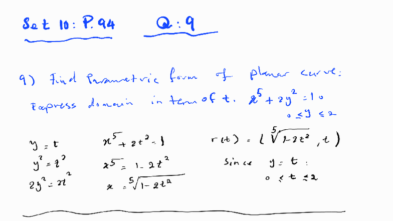 Parametric Curves and Area Calculations: Math 2004 C Tutorial 3 - Studocu