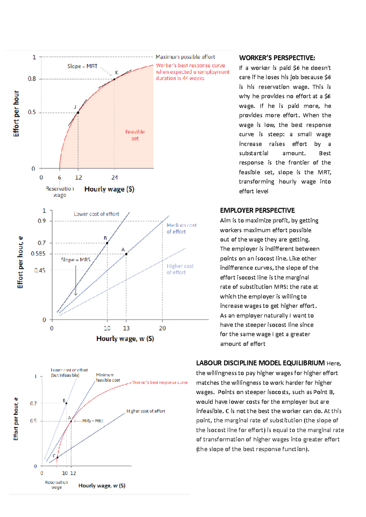 Graphs Chapter 6, 7,8 , 12 - WORKER’S PERSPECTIVE: If a worker is paid ...