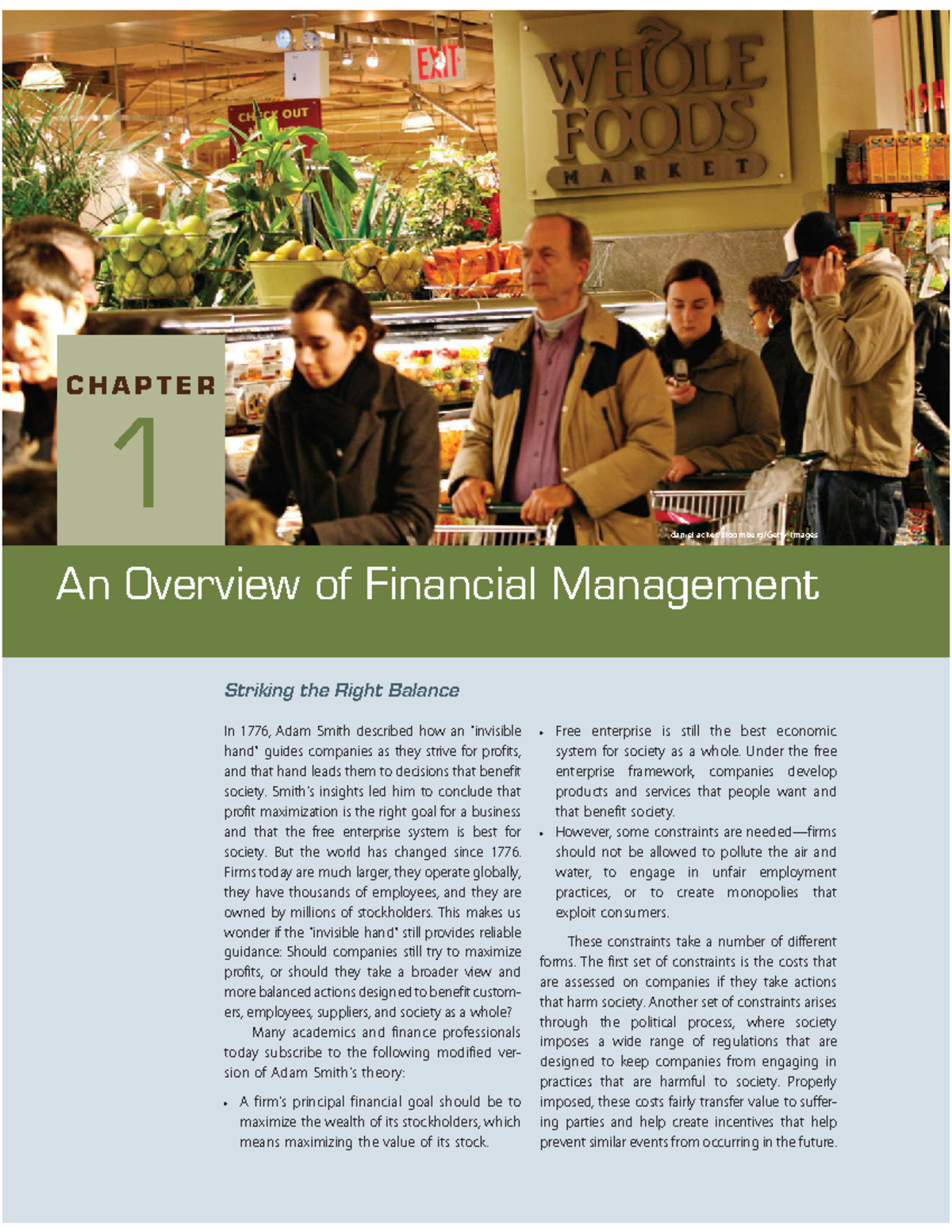 Unit 1: Chapter 1 - Overview of Financial Management Principles - Studocu