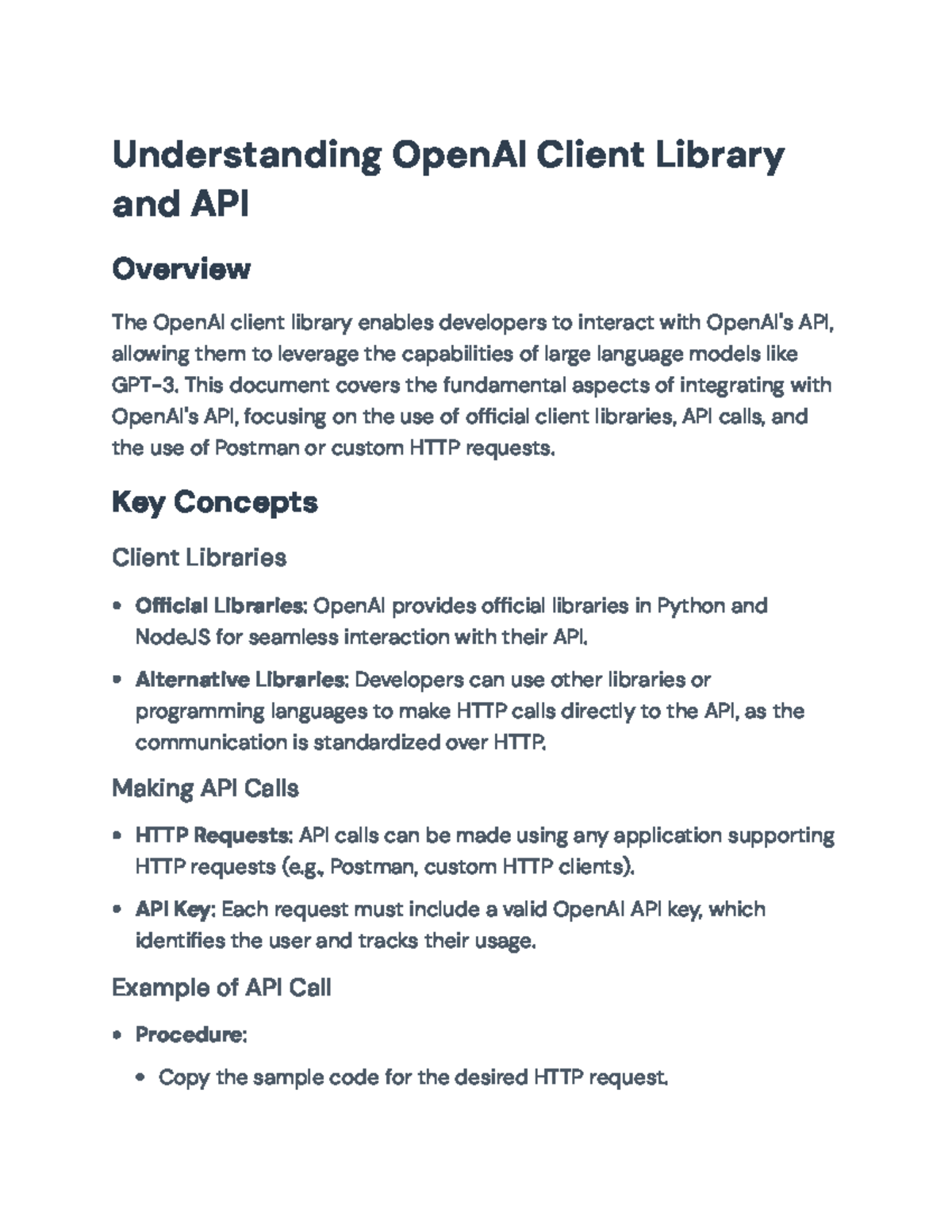 OpenAI API Integration: Using Client Libraries and HTTP Requests Guide ...