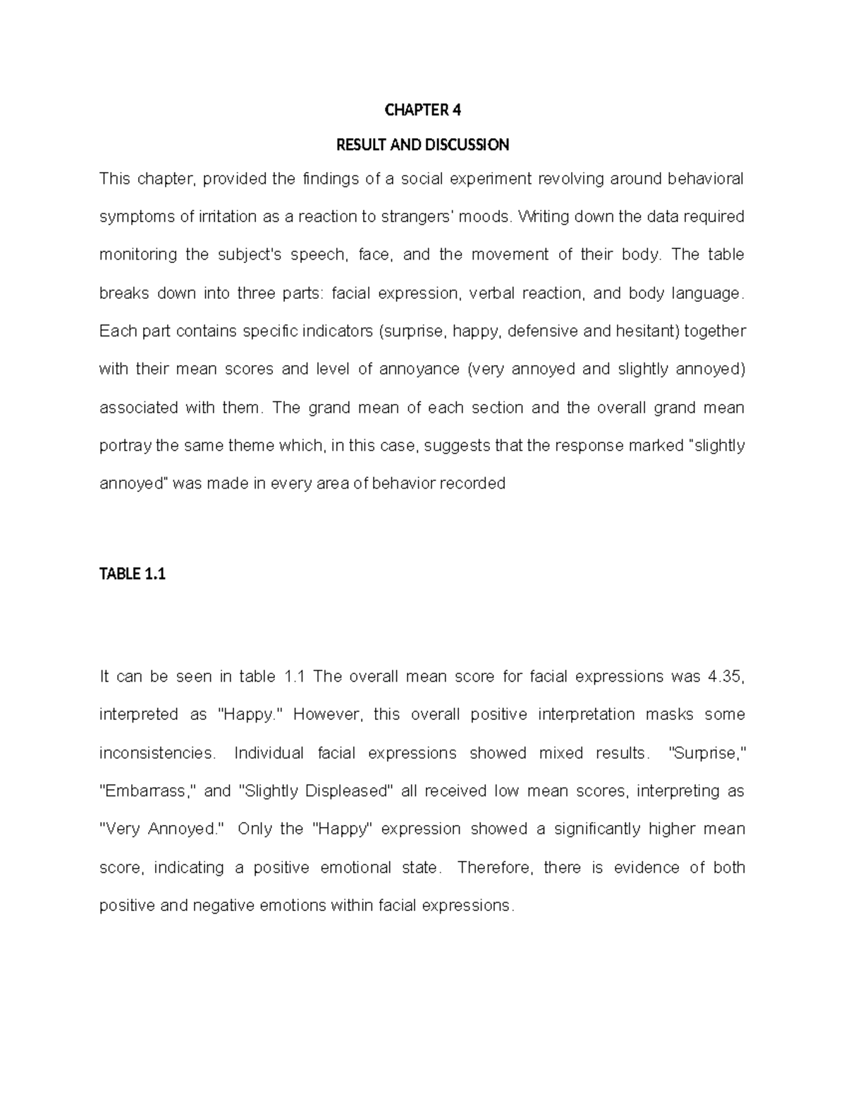 CHAPTER 4: RESULTS AND DISCUSSION OF SOCIAL EXPERIMENT - Studocu