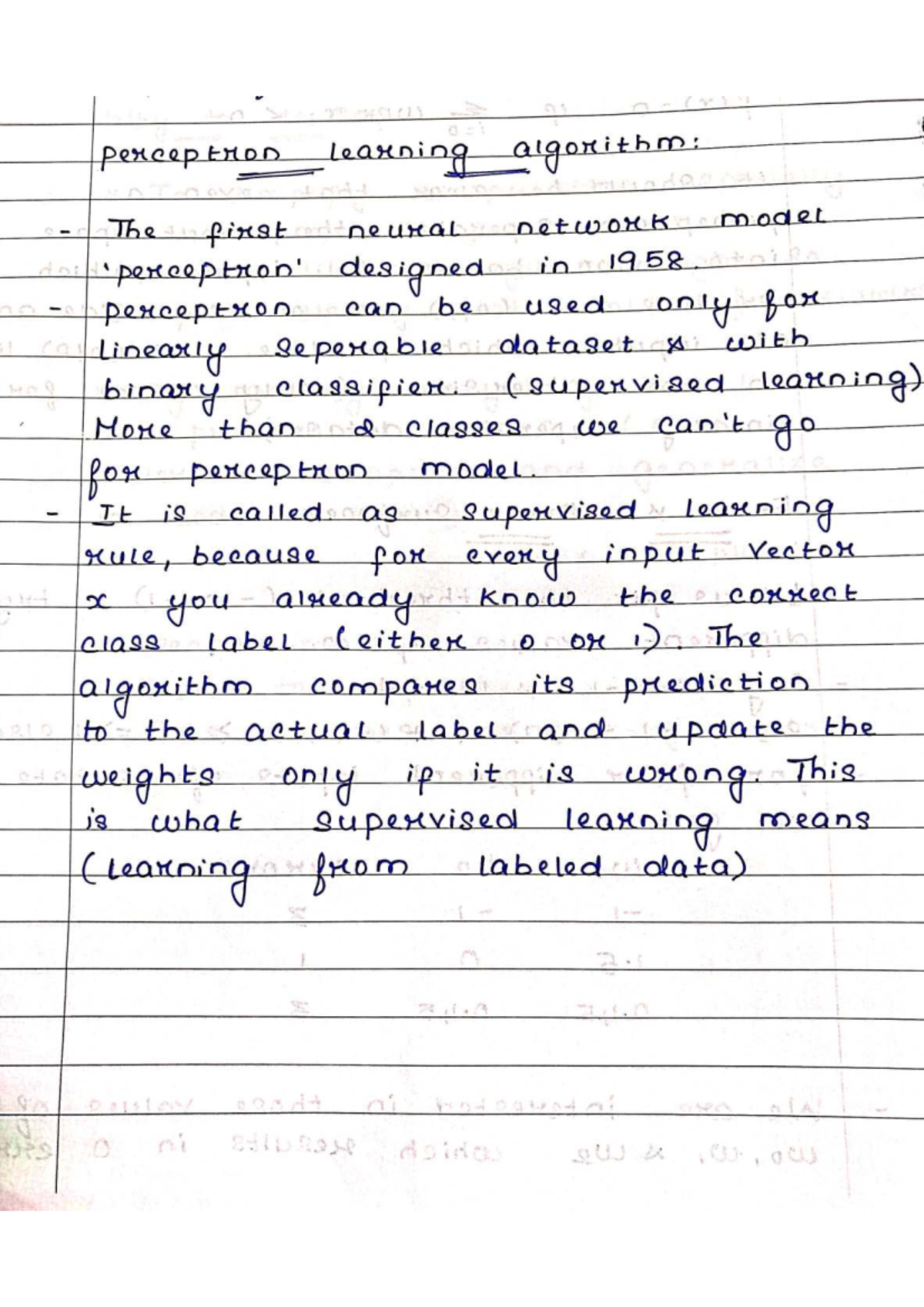 Perceptron Learning Algorithm Understanding The 1958 Neural Network