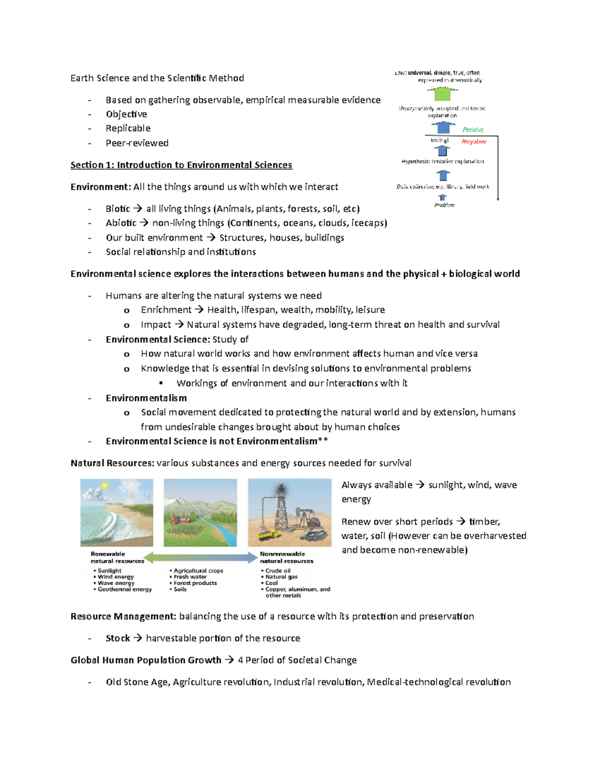 Earth 122 Midterm 2 (Section 7-12) - Earth Science and the Scientific ...