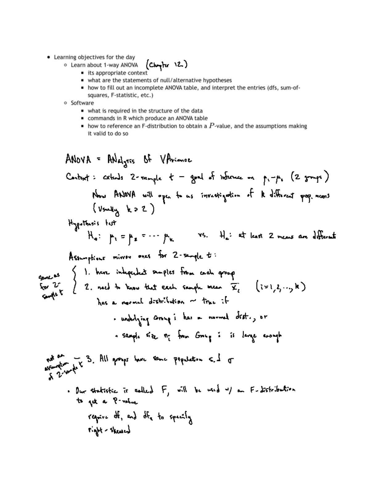 "STAT 145 Chapter 12: Insights and Analysis of ANOVA Techniques" - Studocu
