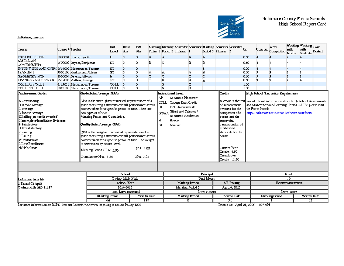 2018 cabinet report cards south africa grade b Baltimore County Public Schools Card - ENGLISH 10 & More South Africa Publishes Paper on