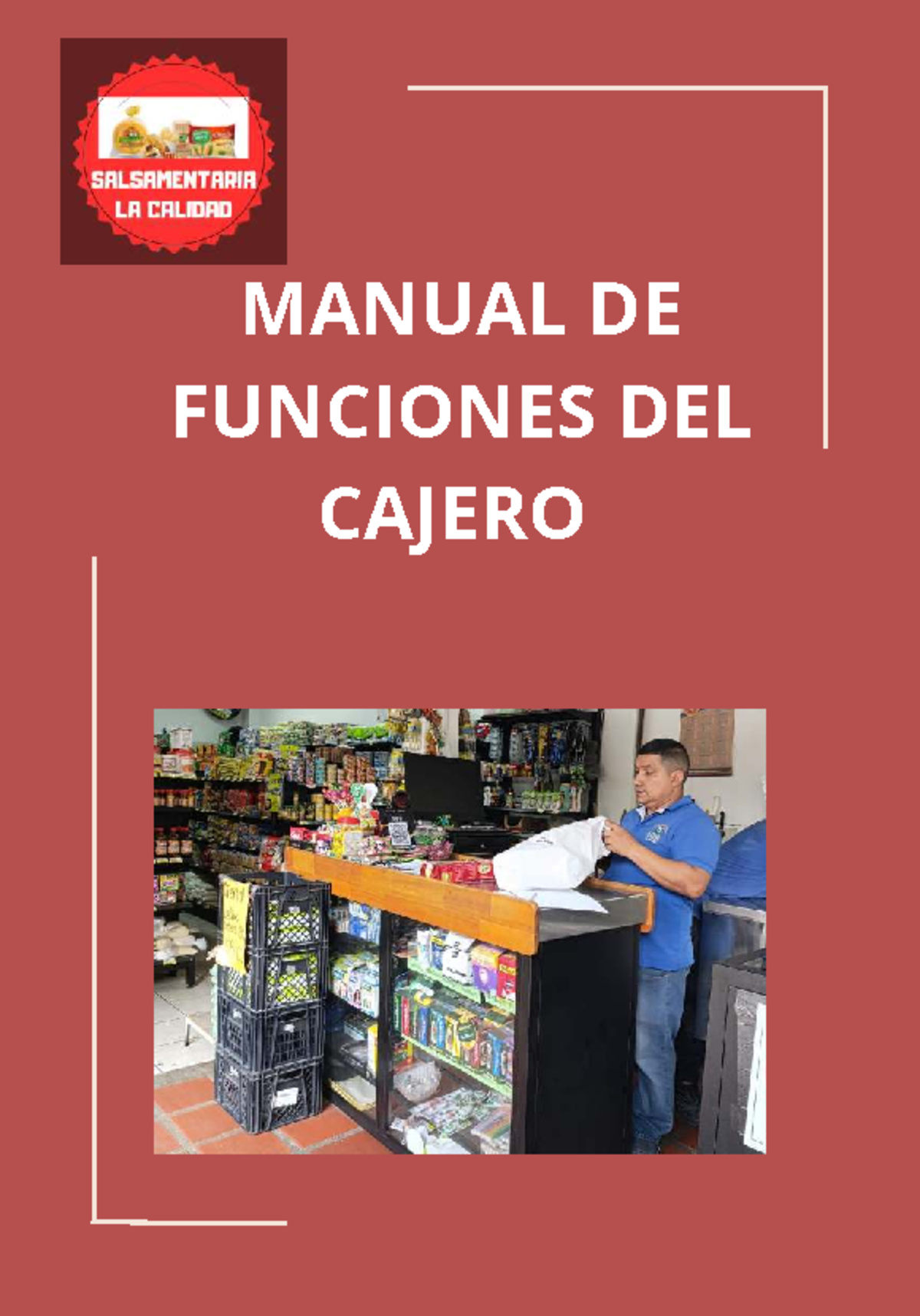Manual de Funciones del Cajero - 2024 (Versión Actualizada) - Studocu