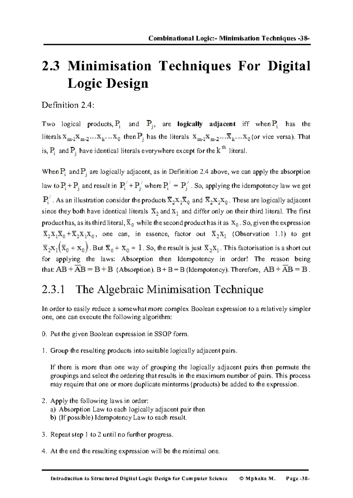 Deld unit1 part1 - digital electronics and logic design - 2 ...