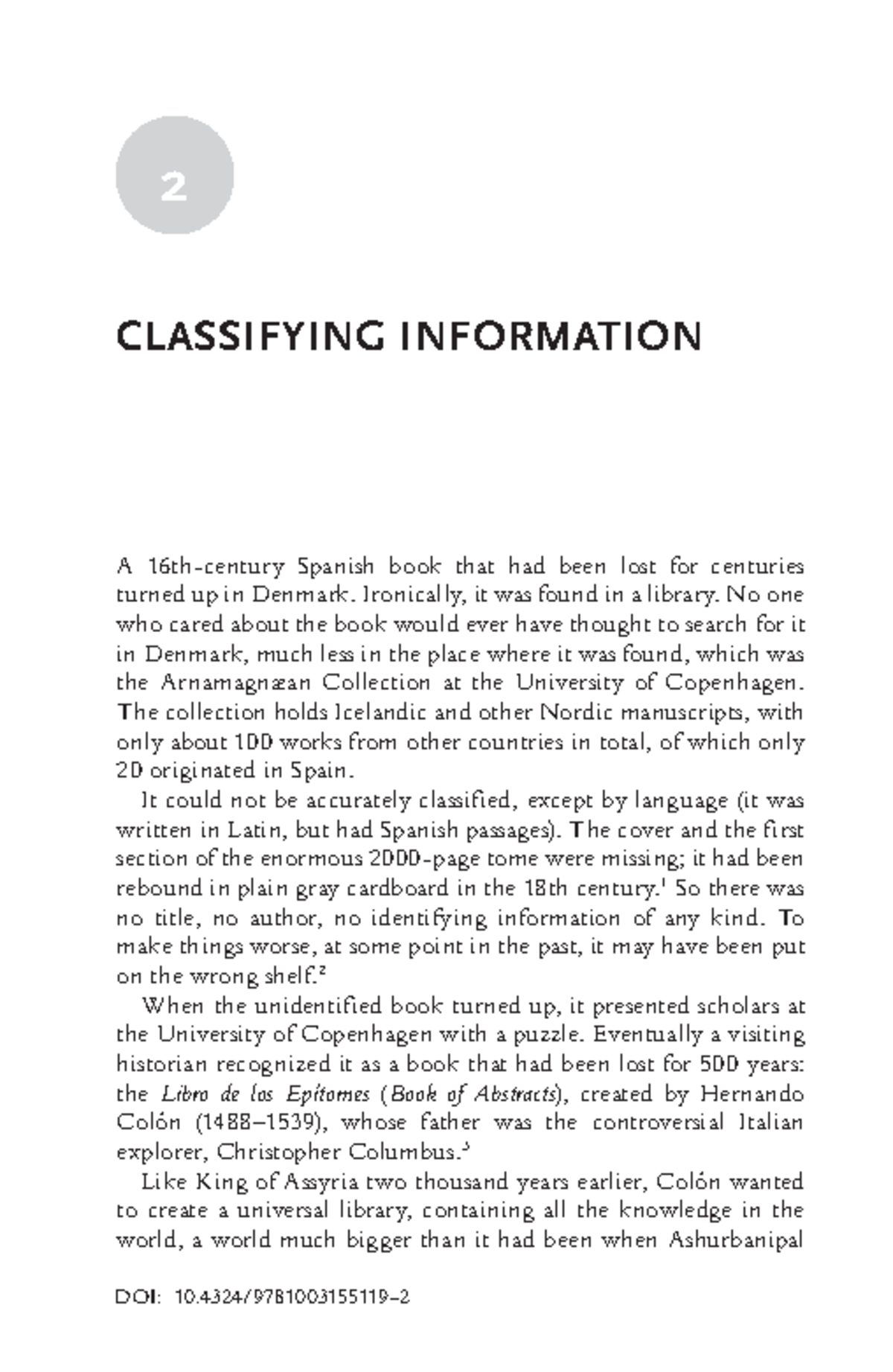Evolution of Library Classification Systems: A Historical Perspective ...