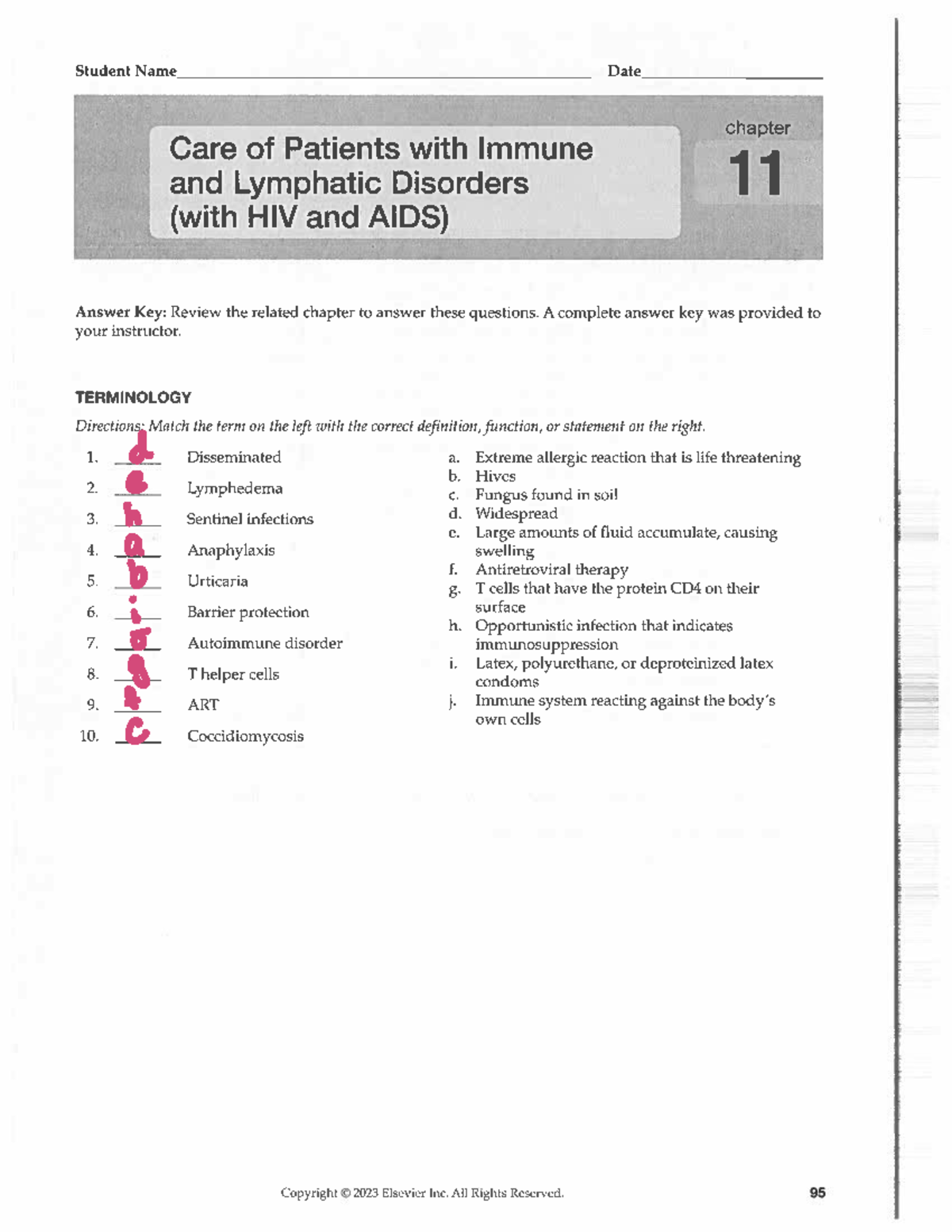 Chapter+11+study+guide - Student Name Date chapter Care of Patients ...
