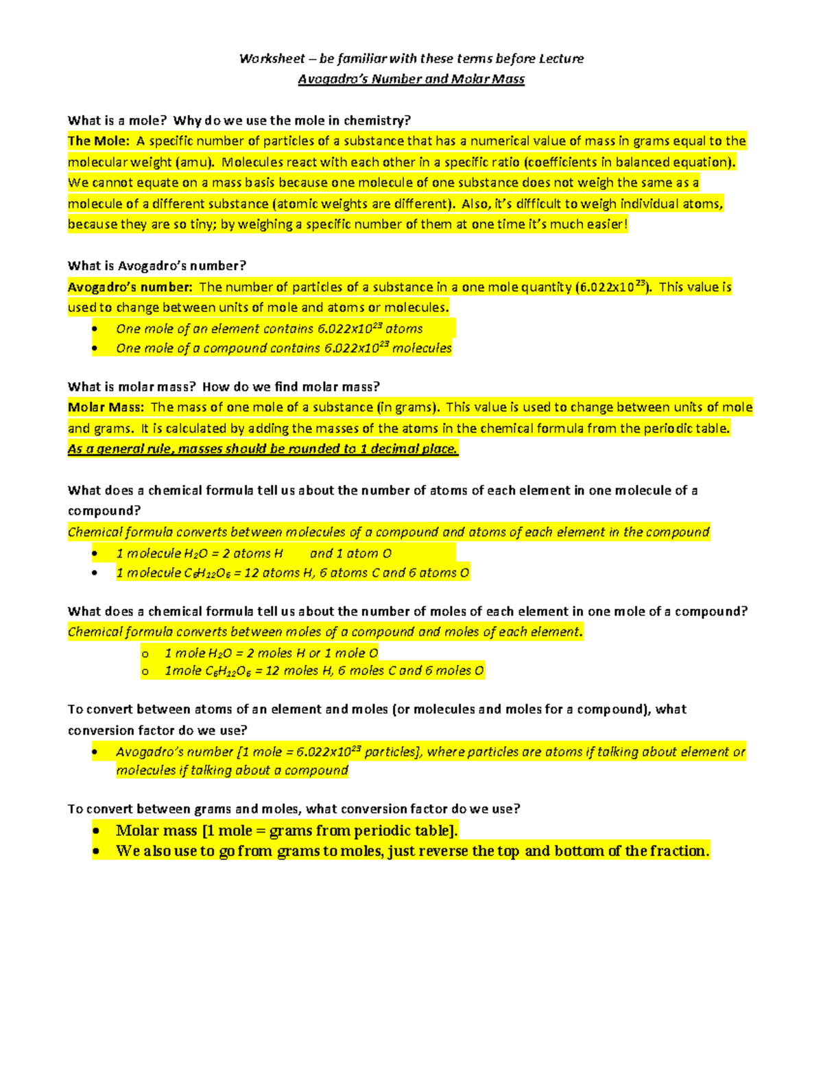 Worksheet Ch 6a-KEY - Pre-exam practice problems - Deprecated API usage ...
