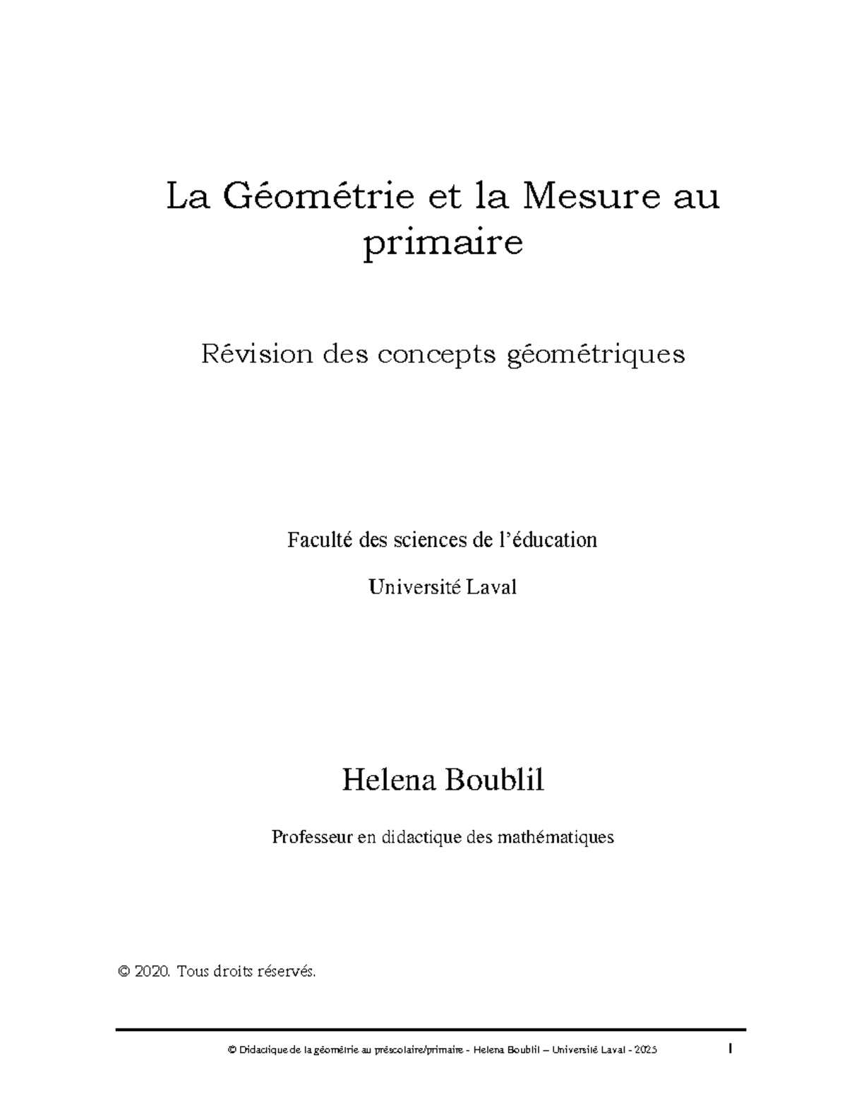 R%C3%A9vision des concepts g%C3%A9om%C3%A9triques - La Géométrie et la ...