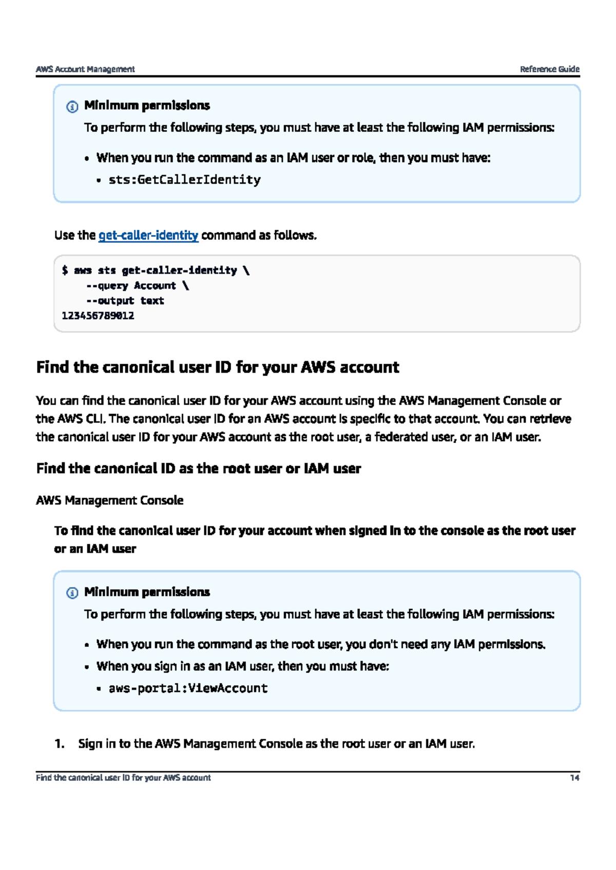 AWS Account Management Guide: Minimum Permissions & Steps - Studocu