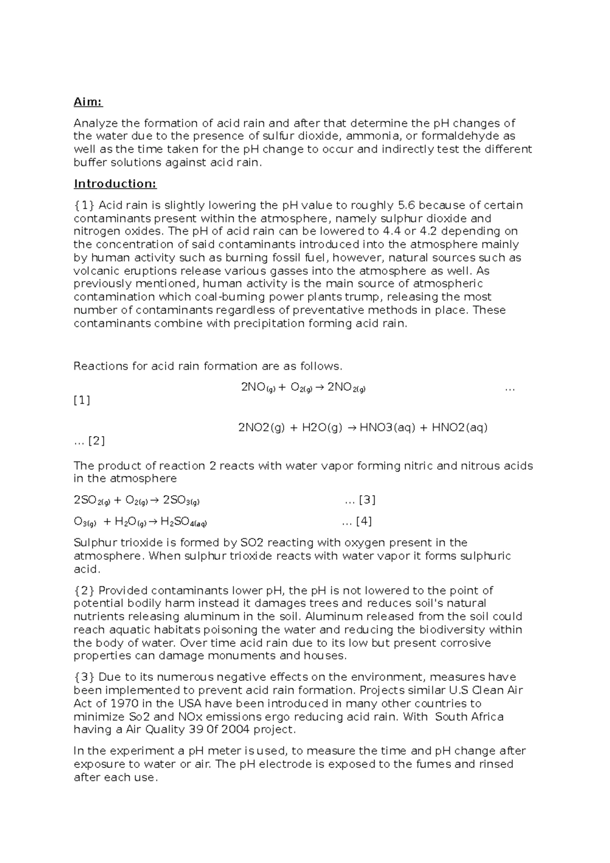 Feedback on APCH 221 Report 1 - Week 1 Review and Tips - Studocu