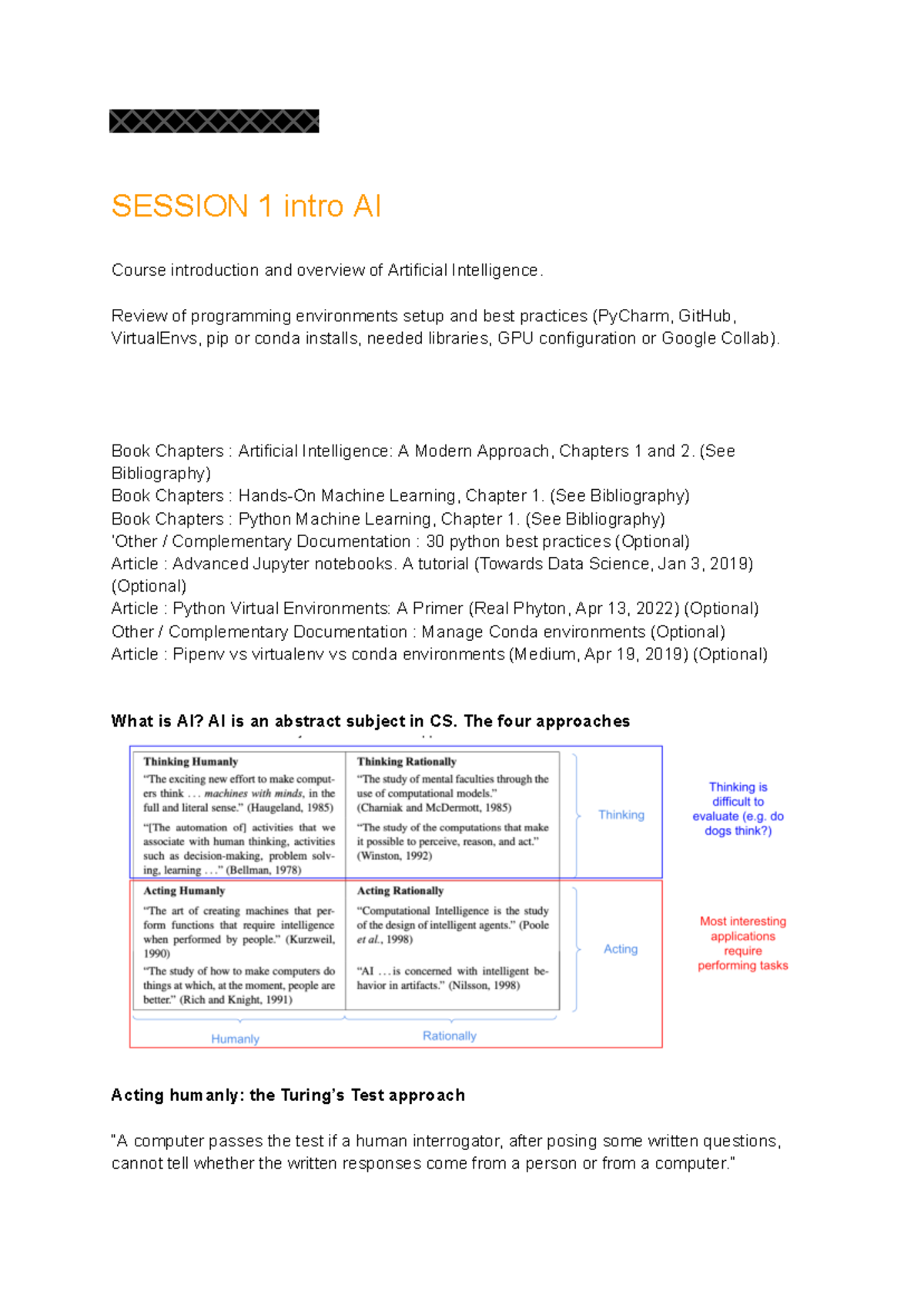 AI-MACHINE LEARNING & ANALYTICS - Comprehensive Course Notes on AI - Document Preview