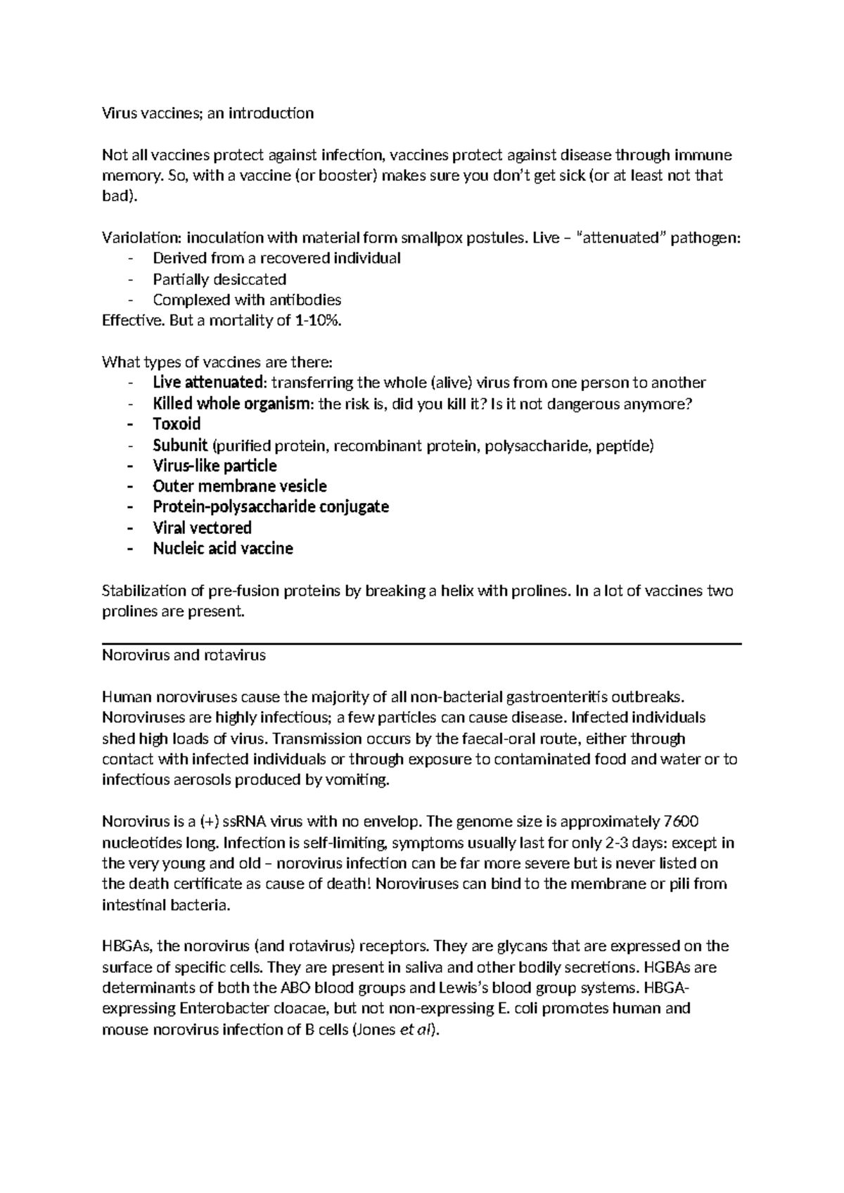 Hoorcolleges 12 Dec - Vaccine Notes: Types & Mechanisms Explained ...