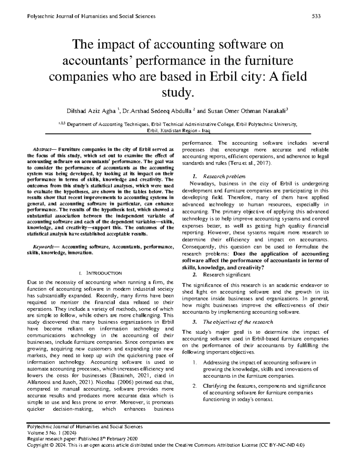 The Impact of Accounting Software on Accountant Performance in ...