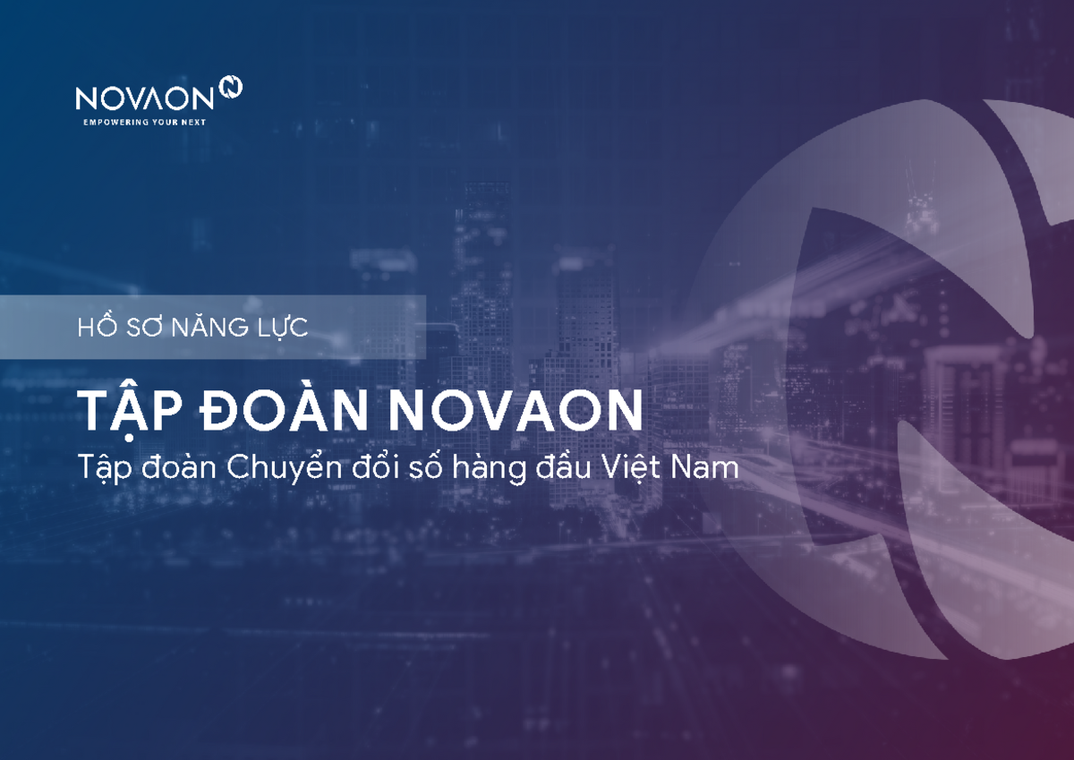 NOVAON Group: Corporate Profile Document Version 2508 - Studocu