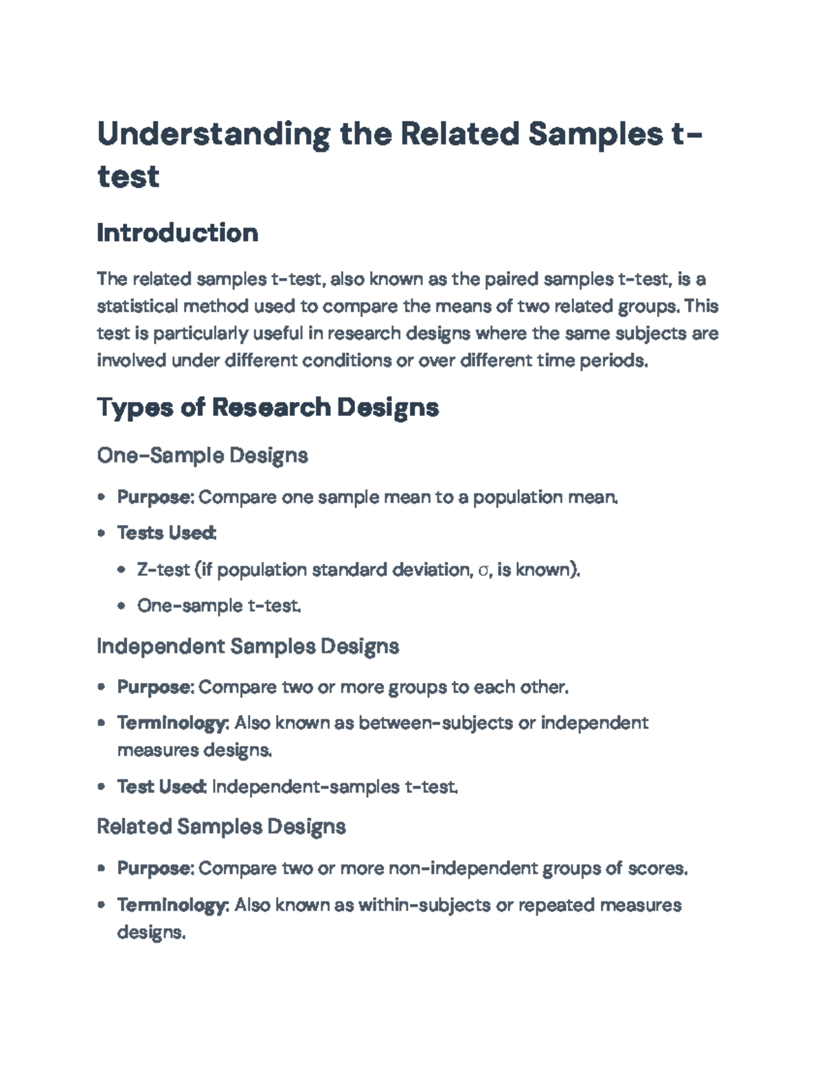 Related Samples t-Test: Analyzing Differences in Paired Data ...