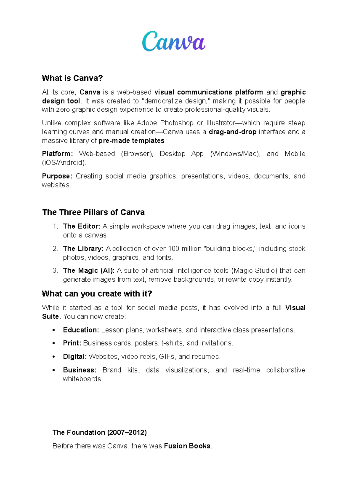 Canva Overview: A Comprehensive FACT Sheet on Its Features and ...