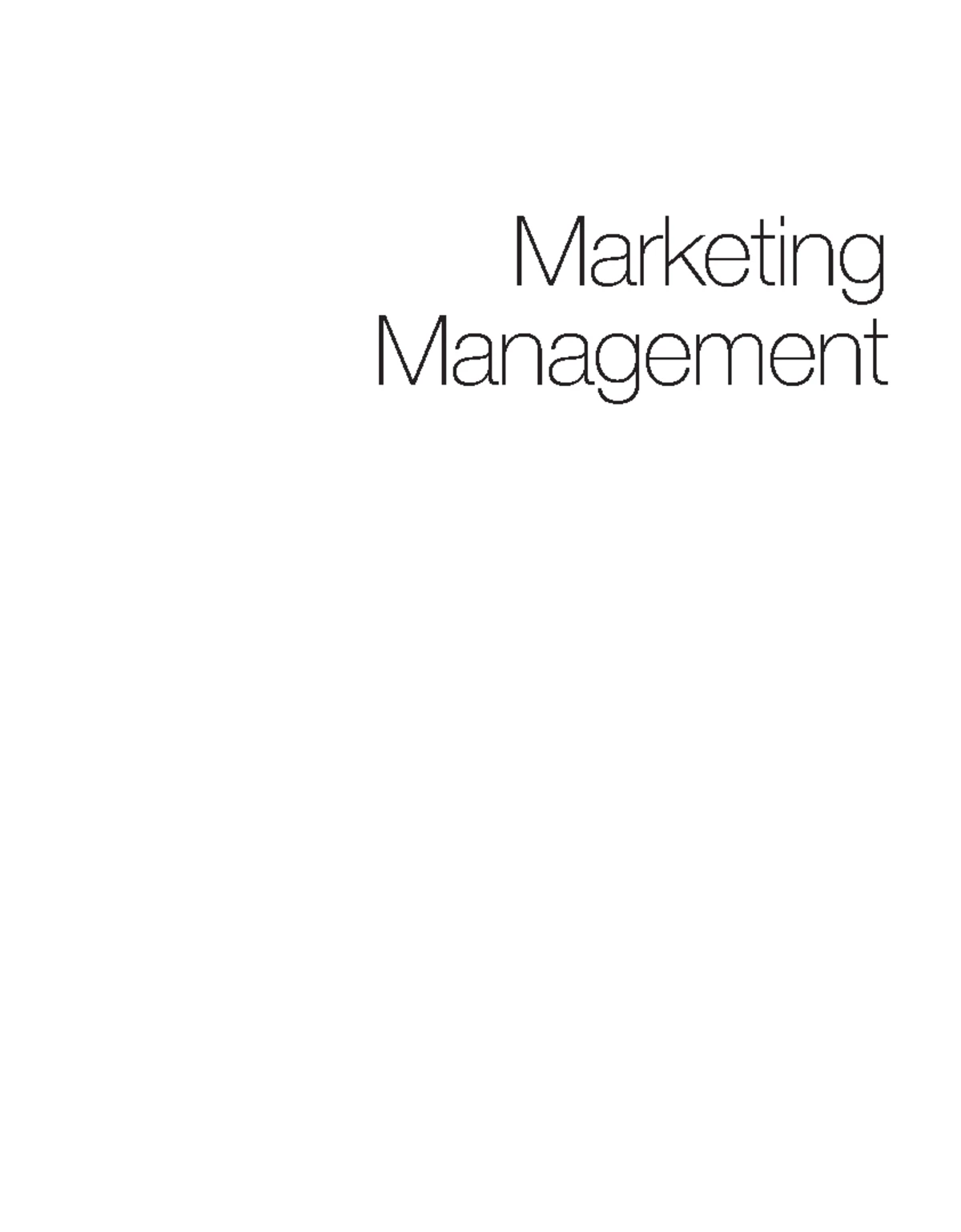 Syllabus for MKT Marketing Management Course - Spring 2023 - Studocu