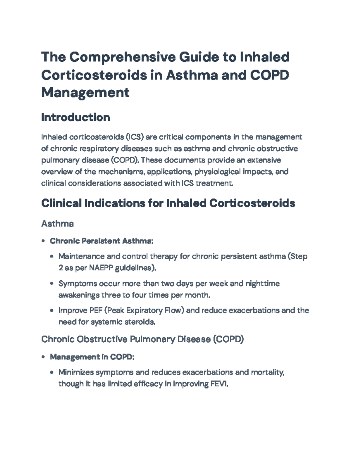 Inhaled Corticosteroids for Asthma & COPD Management: A Complete Guide ...