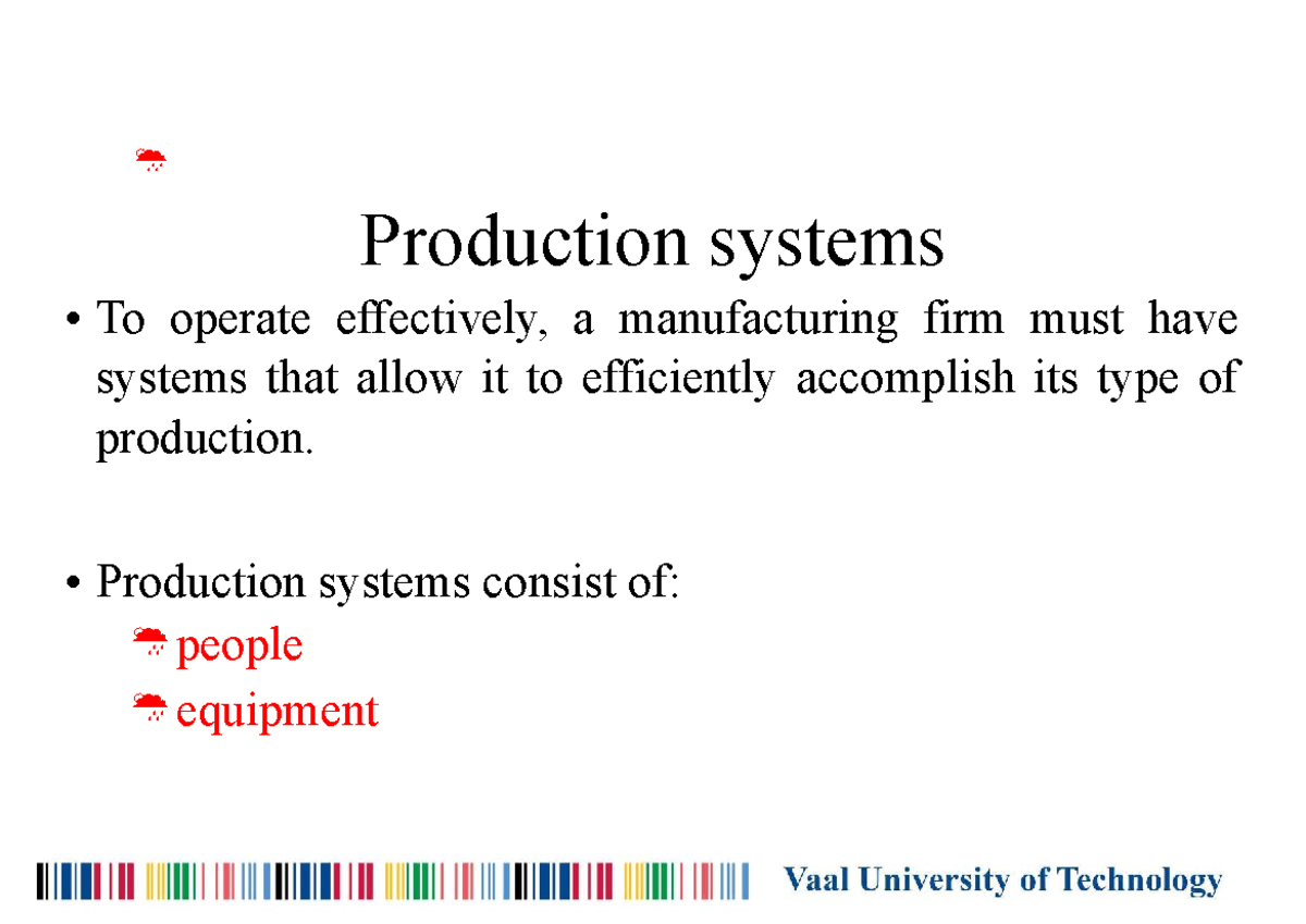 Man Met 1 - Production Systems: Layouts and Facilities Overview - Studocu