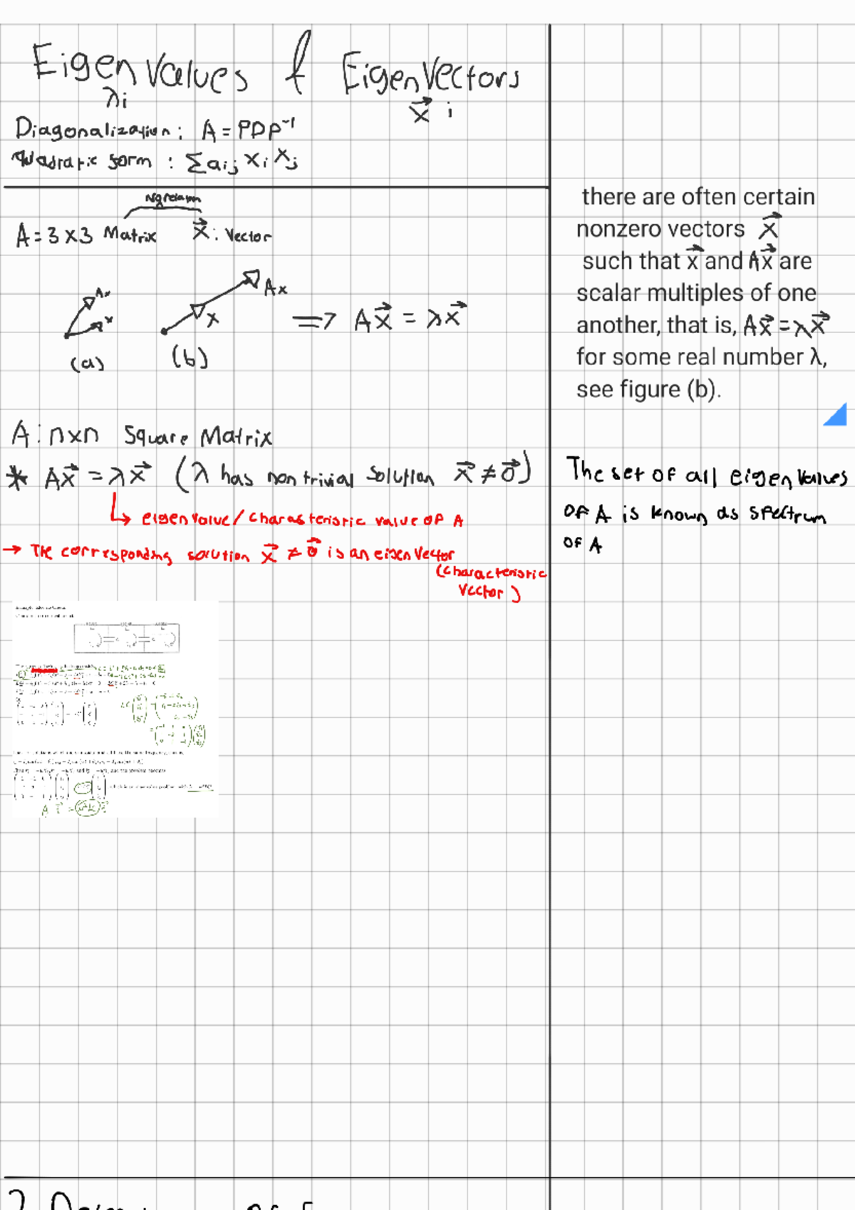 Eigenvalues and Eigenvectors: Diagonalization and Quadratic Forms (MATH  101) - Studocu