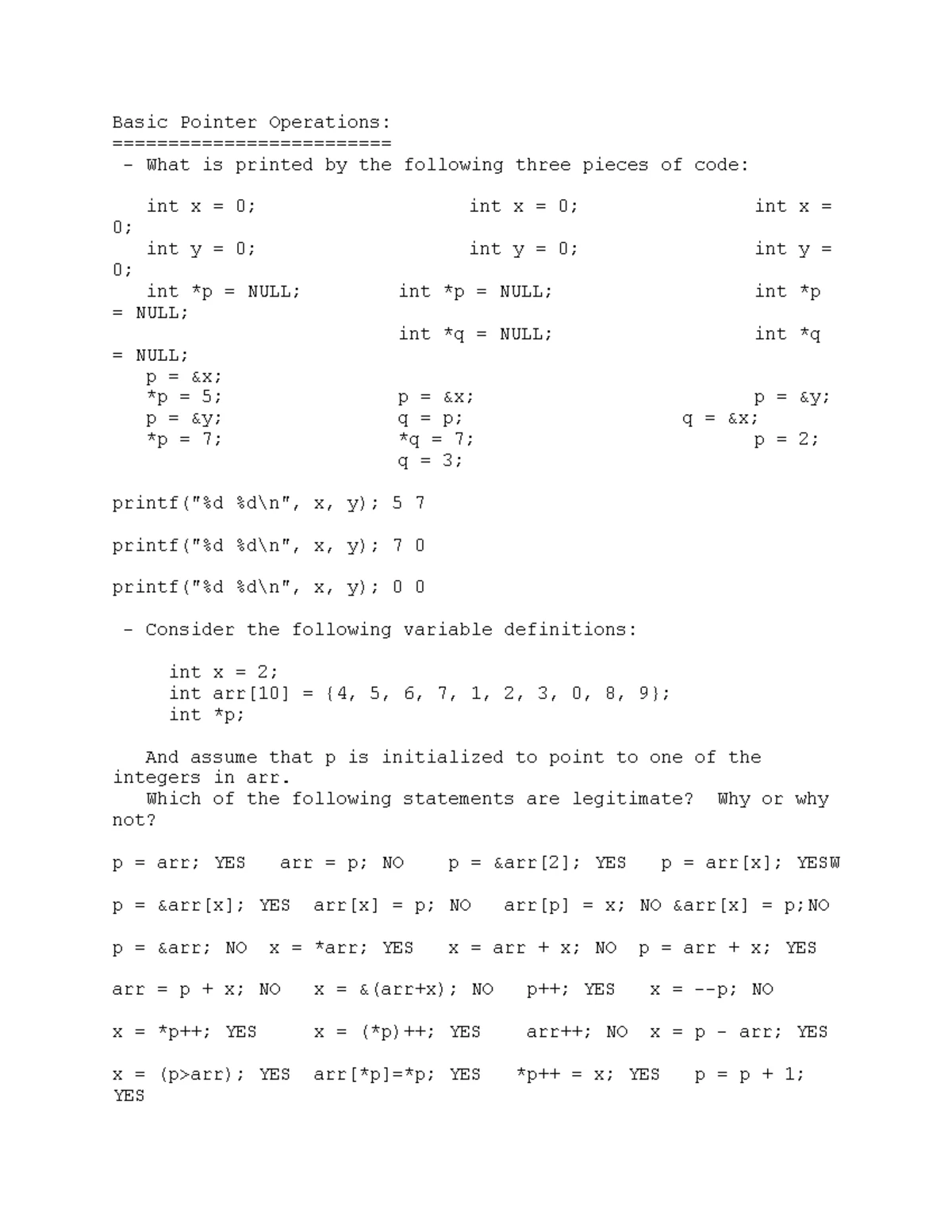 CS240 Comprehensive Review: Key Concepts and C Programming Tips - Studocu