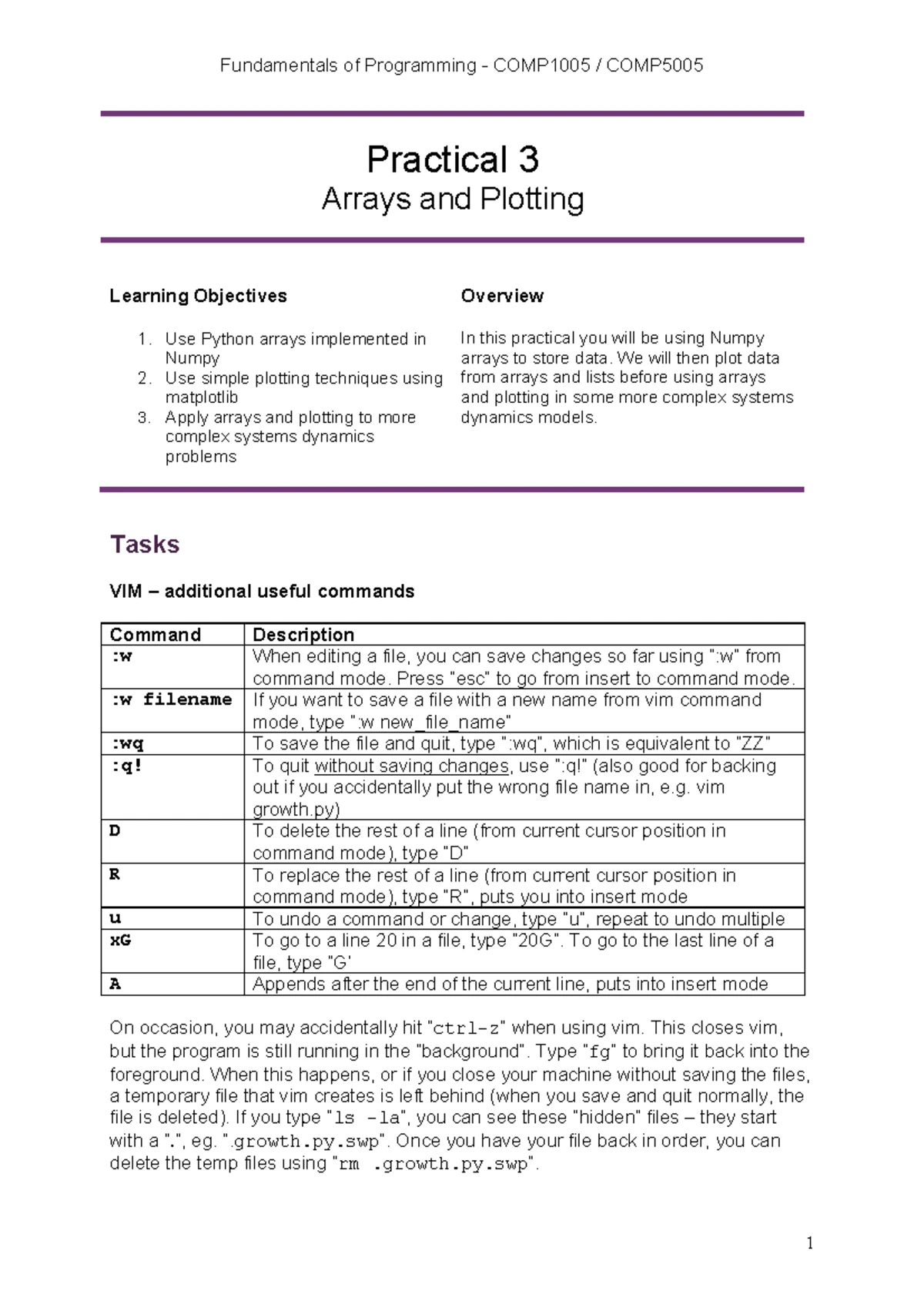Prac Test 3: Python Programming for Plotting and Simulation - Studocu