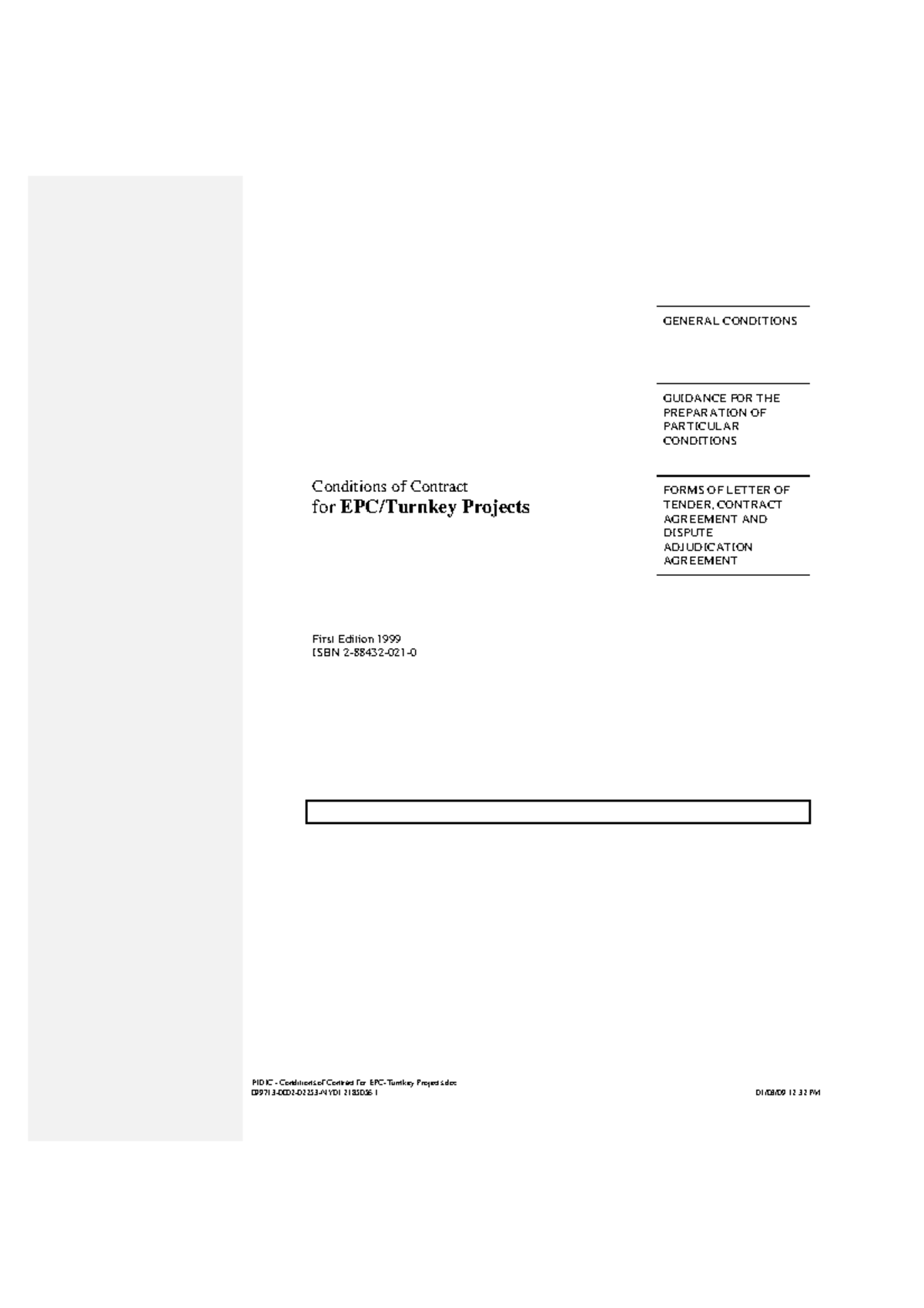 FIDIC Conditions of Contract for EPC Projects: General Conditions ...