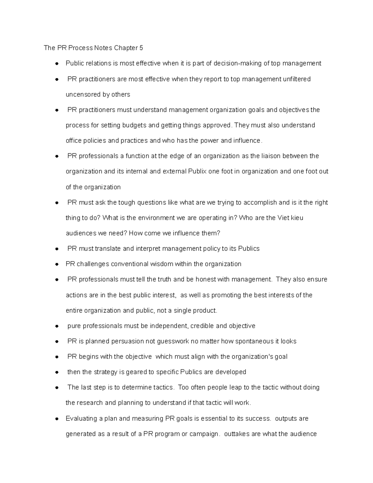 The PR Process Chapter 5 - The PR Process Notes Chapter 5 Public ...