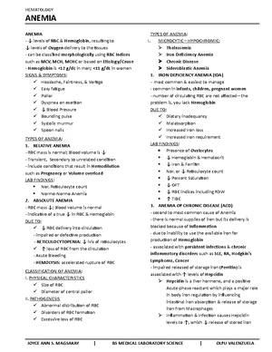 2. Phlebotomy - Notes taken from the lecture of Sir Antonio Pascua, Jr ...