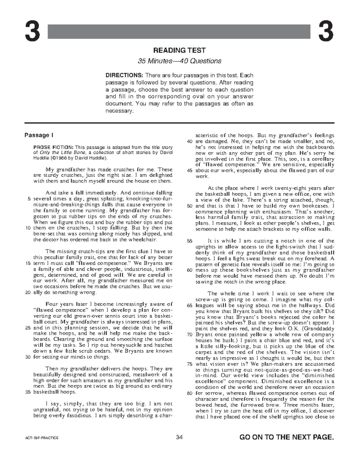 ACT Practice Test 59F - English Language Skills Evaluation - Studocu
