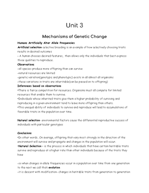 Ecology Unit 3: Populations and Their Dynamics in Ecosystems - Unit 3 ...