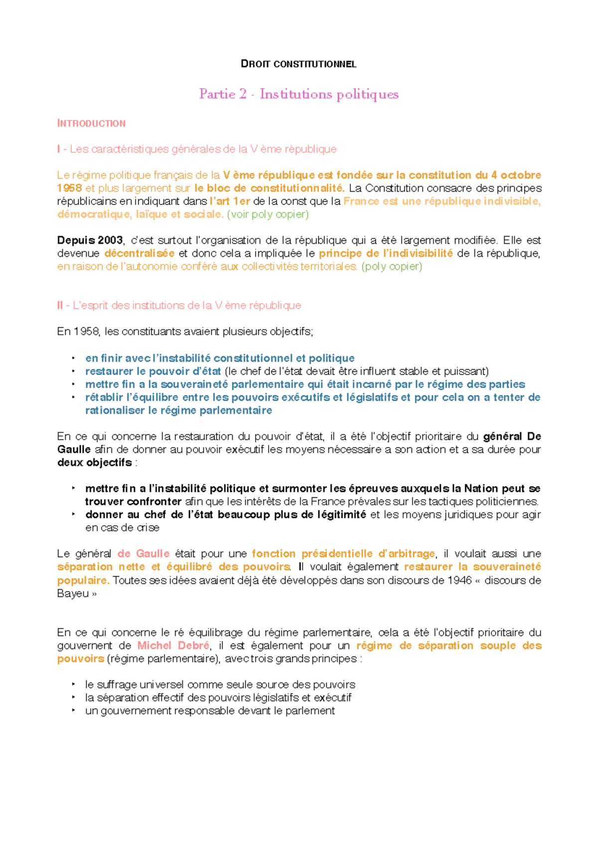 Le président de la république - DROIT CONSTITUTIONNEL Partie 2 ...