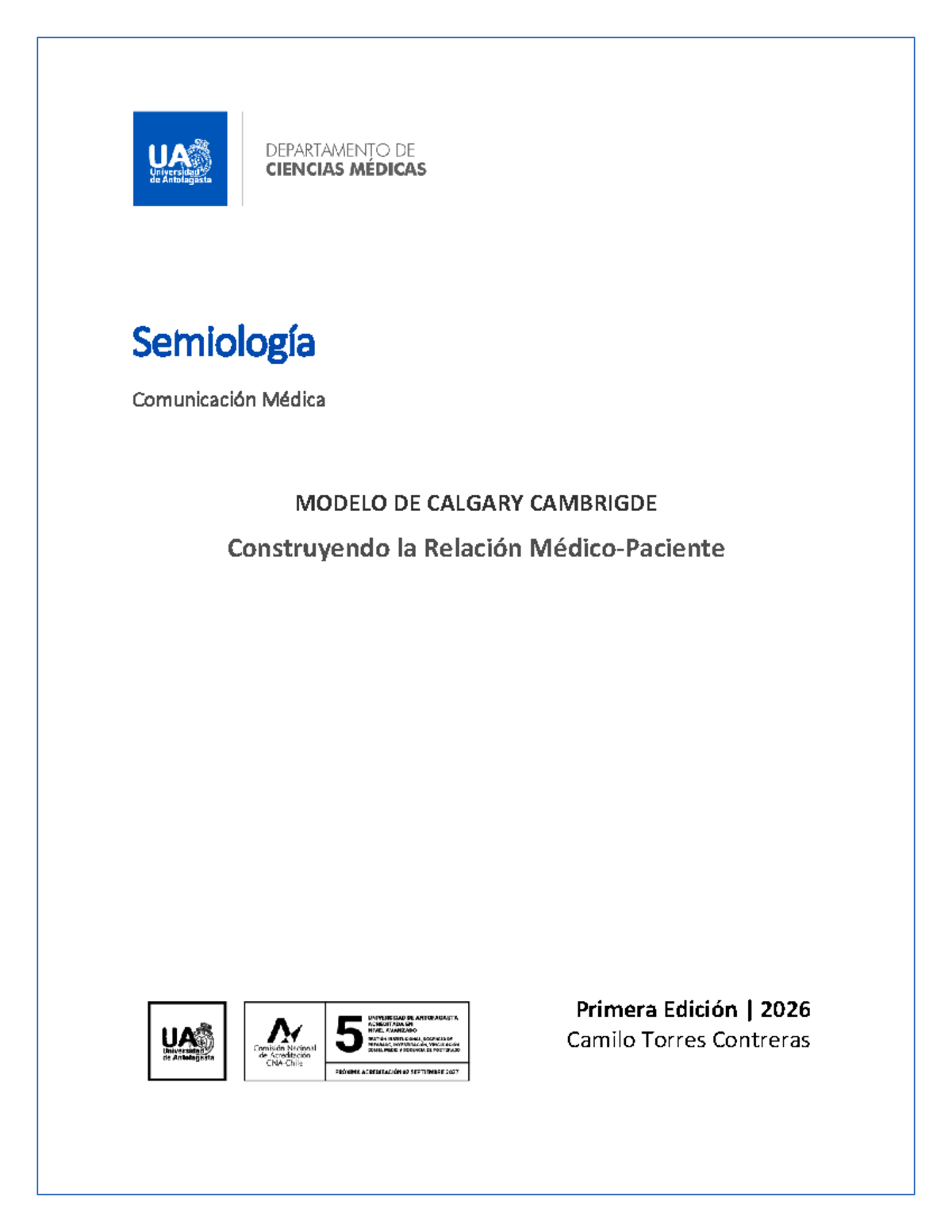 Guías de Estudio: Semiología en Comunicación Médica - Modelo CC - Studocu