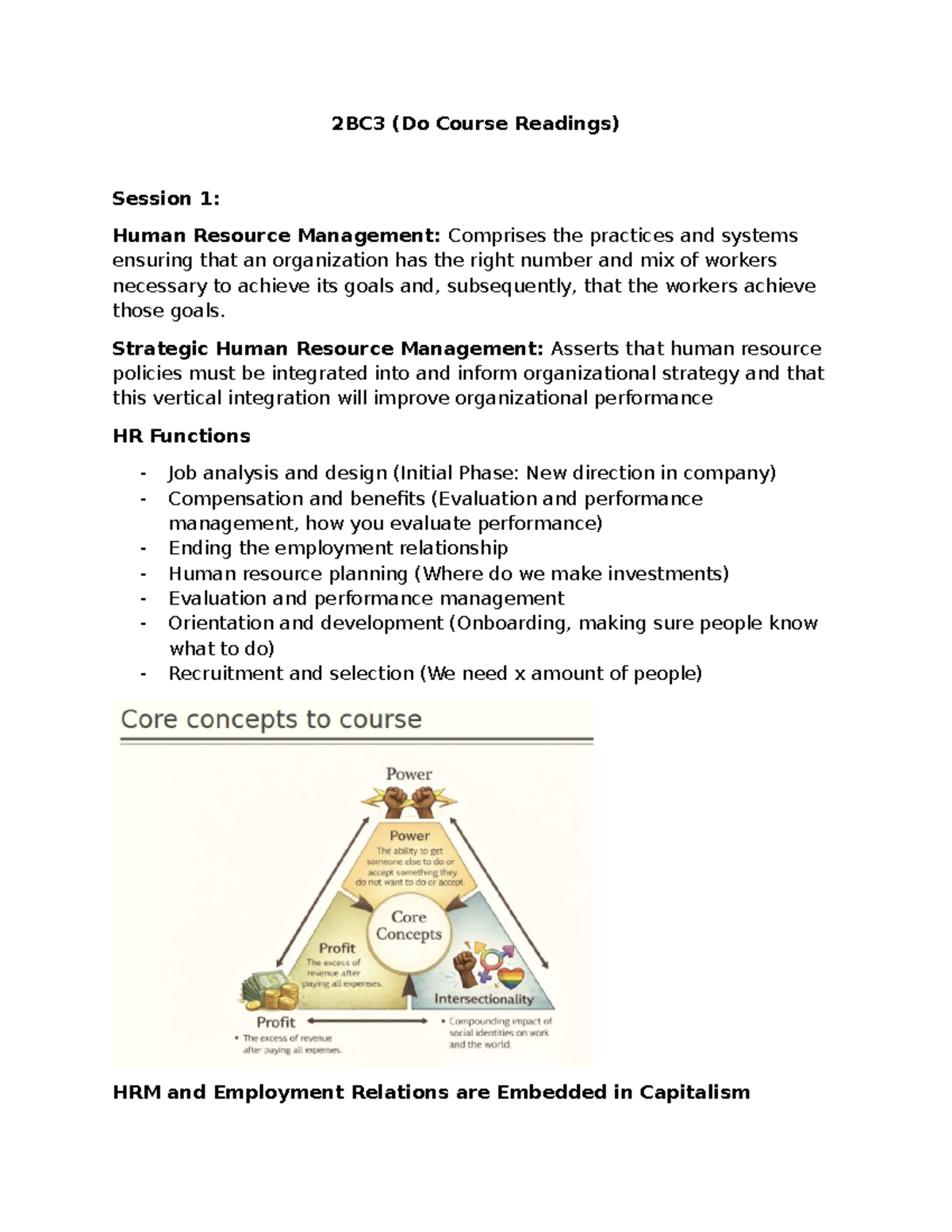 2BC3 - HRM Midterm Study Notes: Key Concepts and Strategies - Studocu