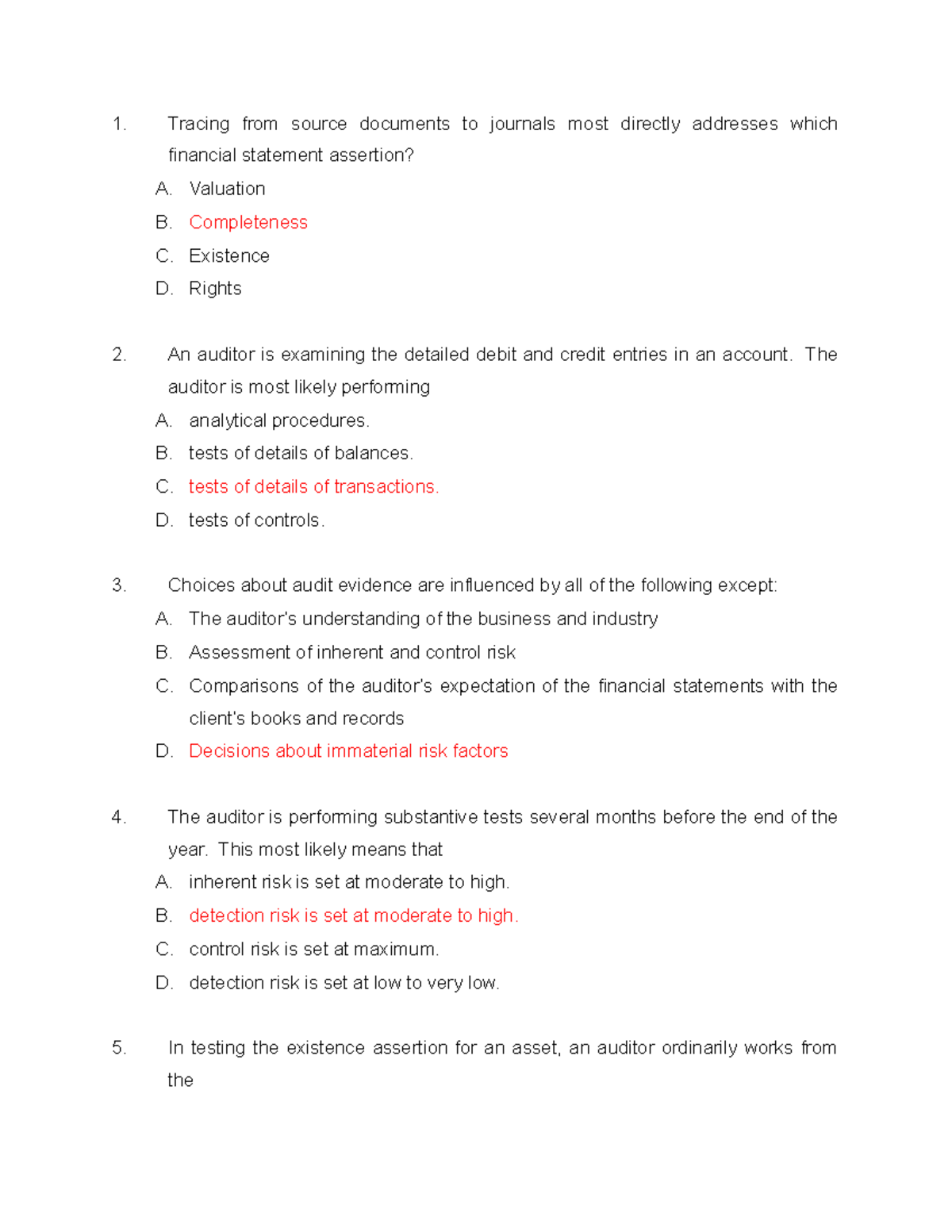 Audit Course - ASSIGNMENT 5 - Upcoming QUIZ Reviewer Notes - Studocu
