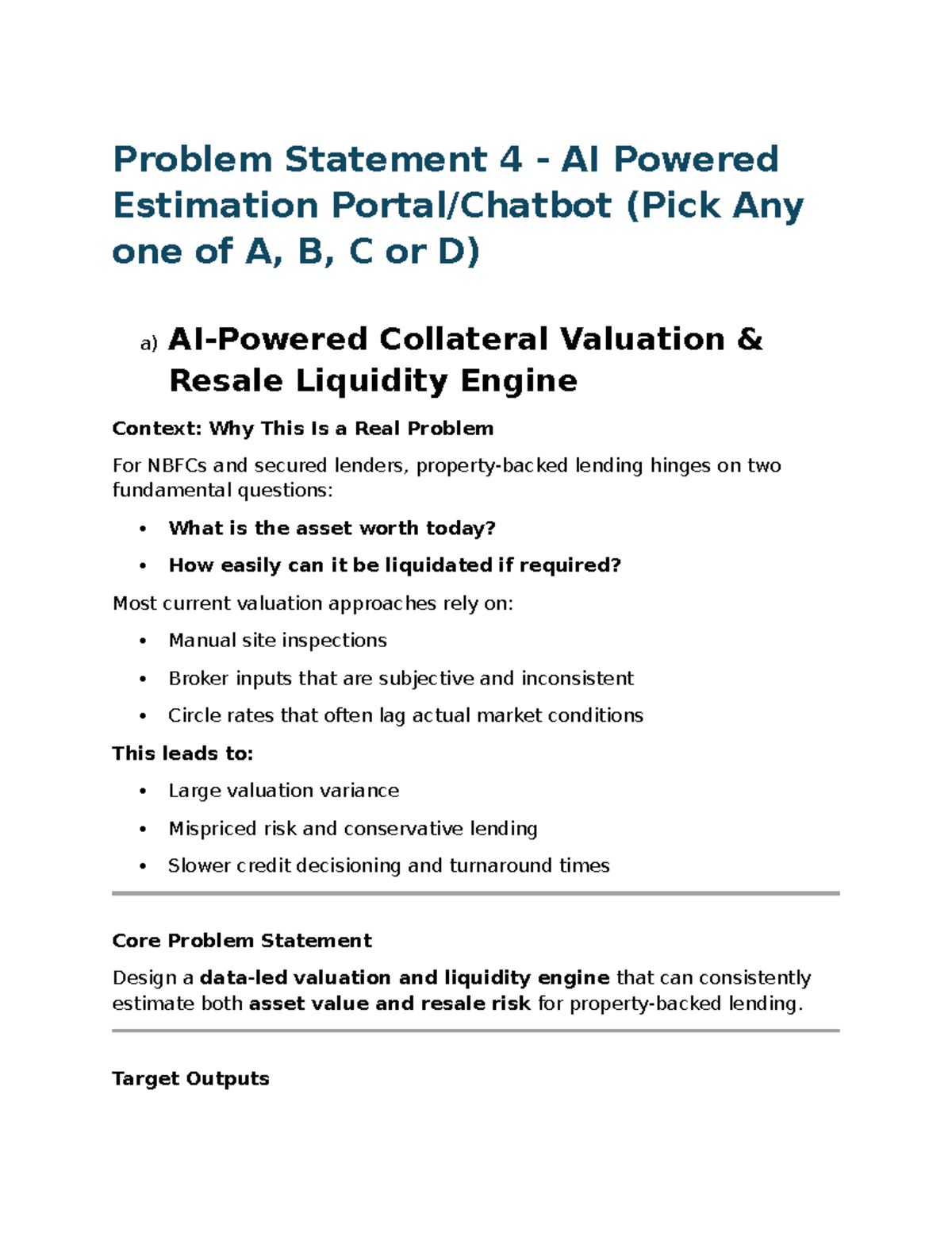 Problem Statement 4 - AI-Powered Estimation Chatbot for Healthcare ...