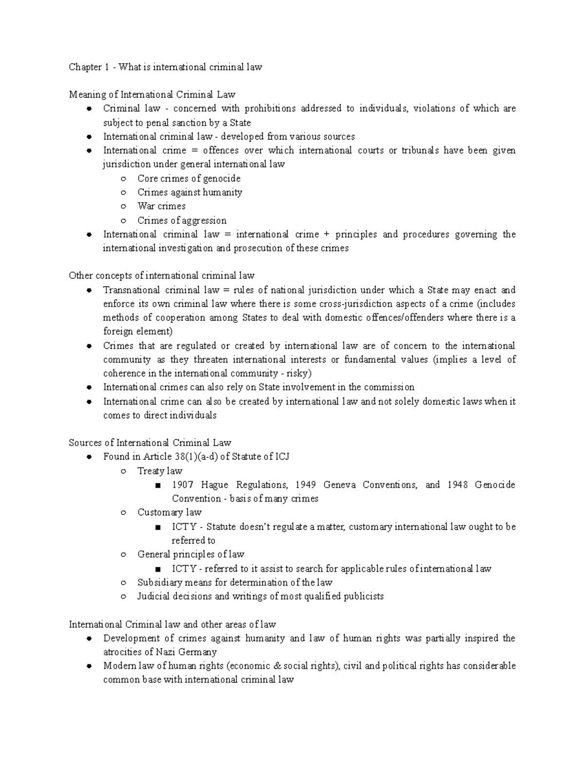 Chapter 1 - Exploring the Foundations of International Criminal Law ...