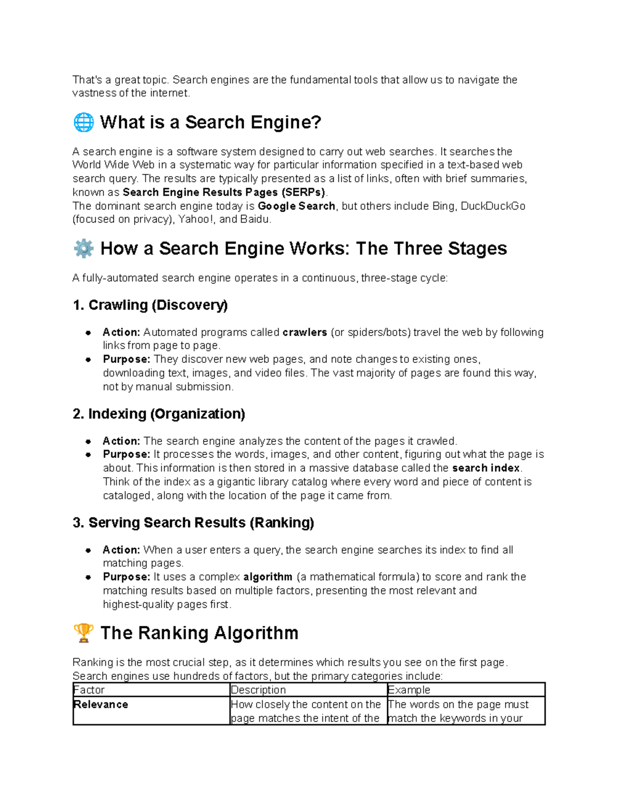 SE - Understanding Search Engines: Functionality & Ranking - Studocu