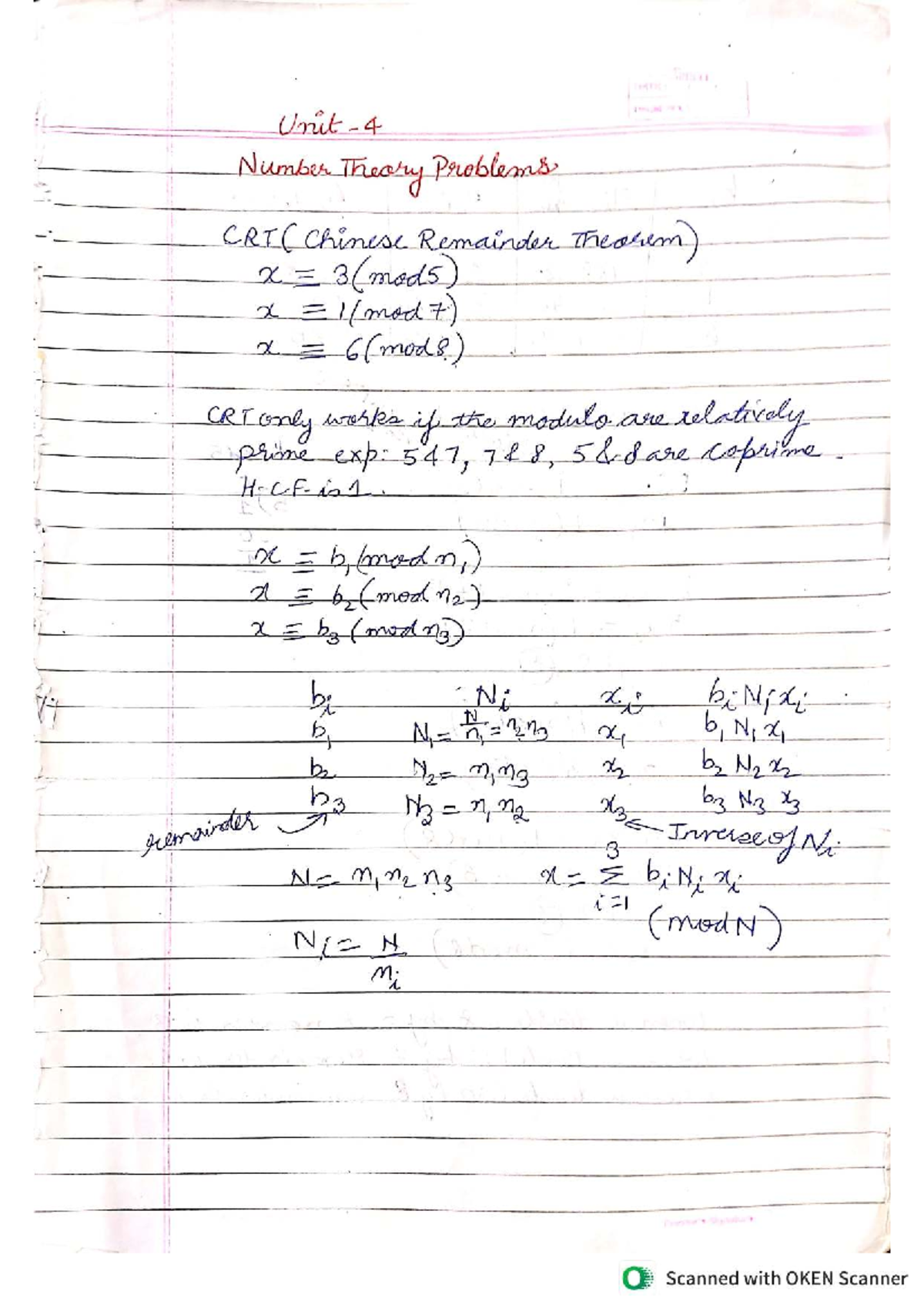 Unit 4 DAA Notes: Number Theory & Lower Bound Theory Concepts - Studocu