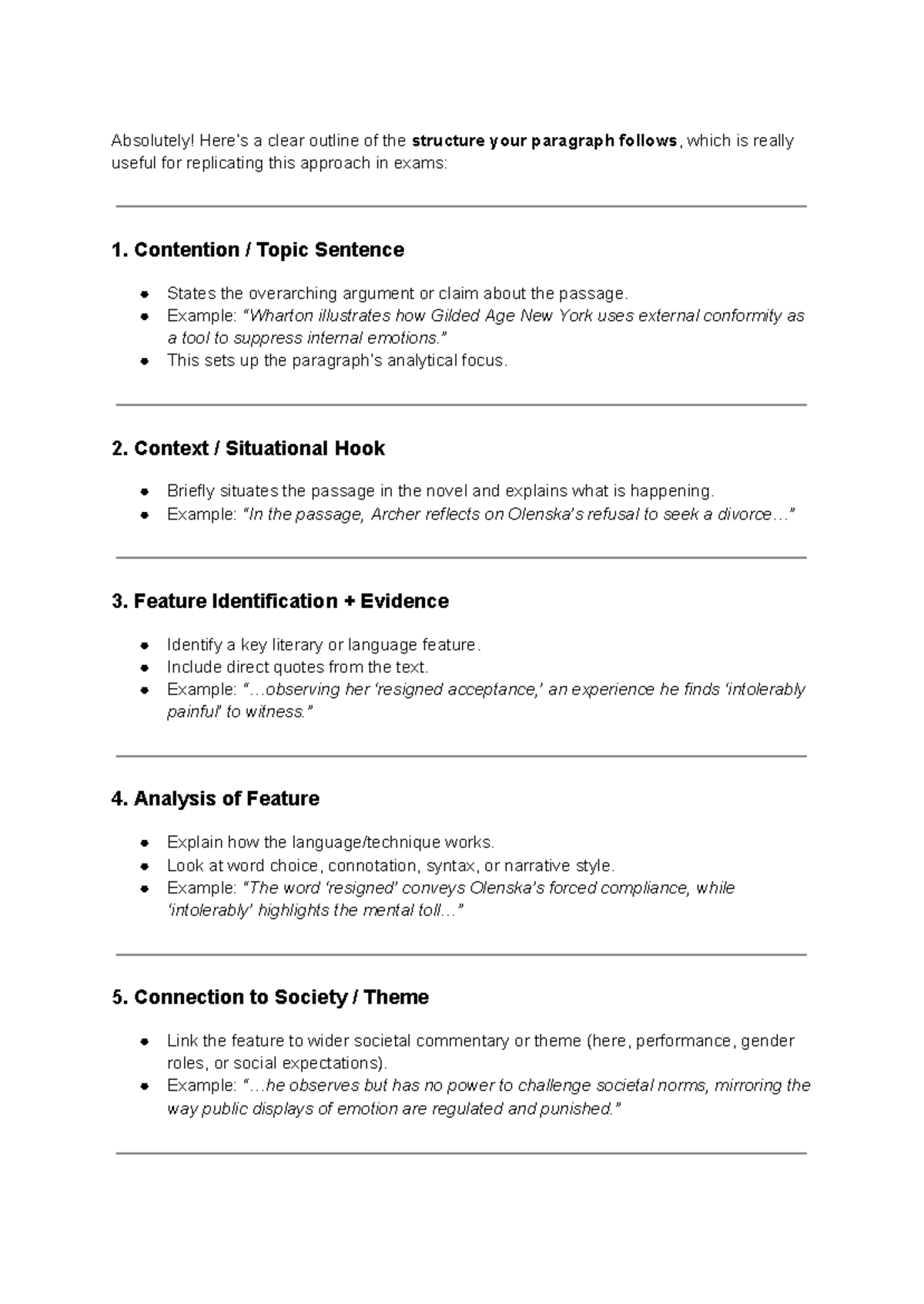 Key Knowledge Points for Paragraph Structure in Exams - Studocu